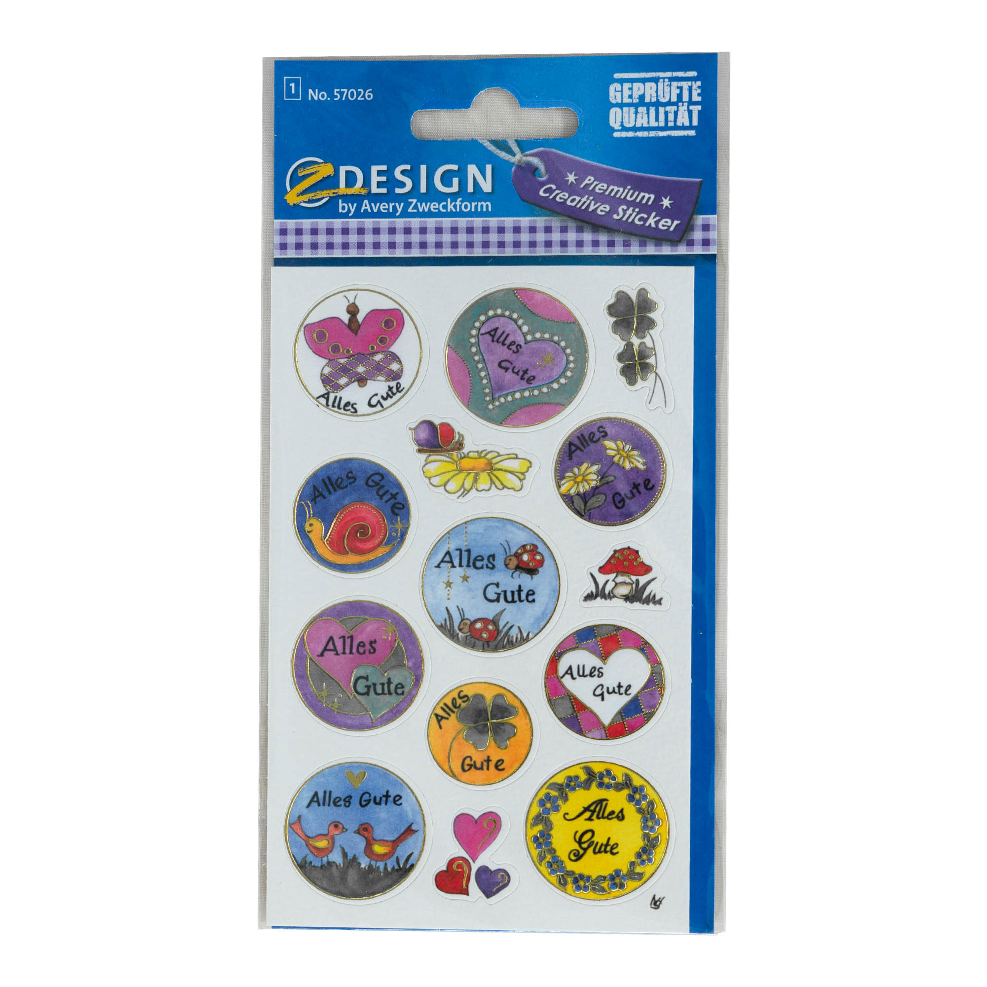 Zweckform naljepnice 'Sve najbolje', višebojno Zweckform naljepnice 'Sve najbolje', višebojno