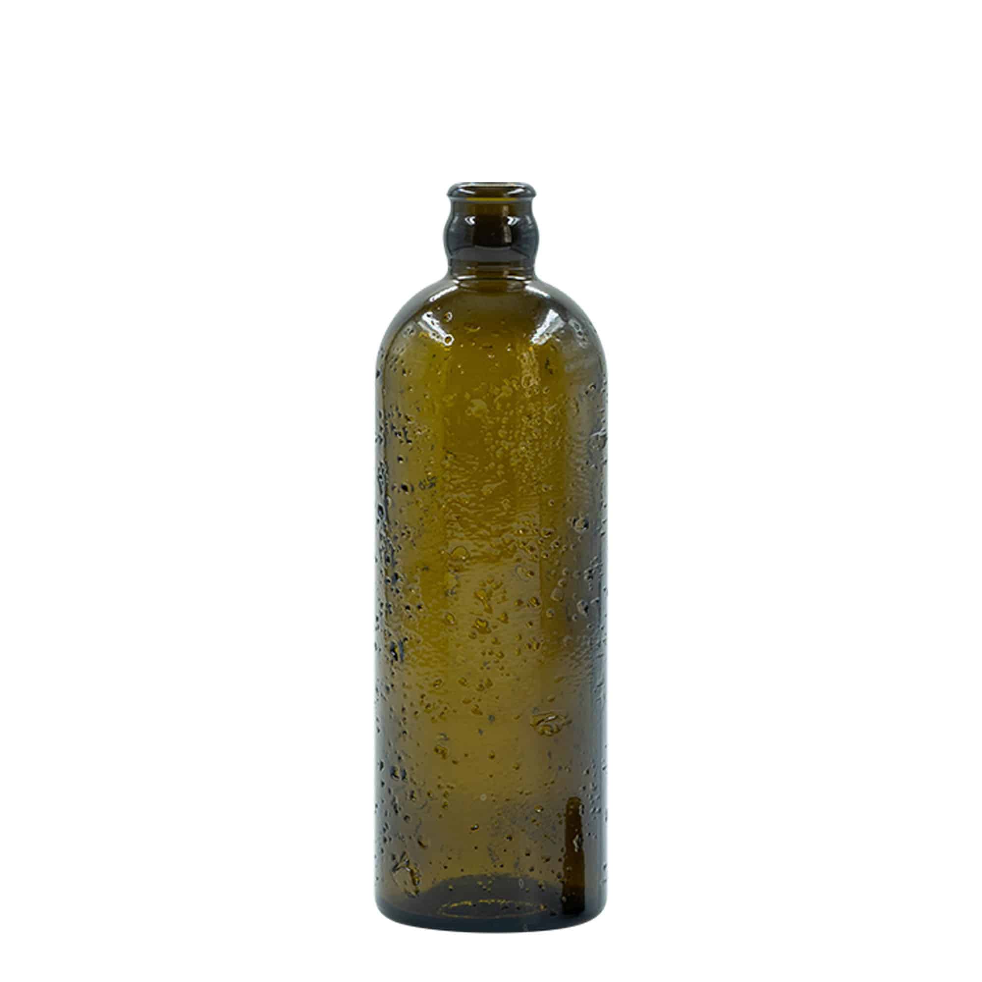 Staklena boca 500 ml Wildly Crafted 'Bobber Jr', smeđa, otvor: pluteni čep