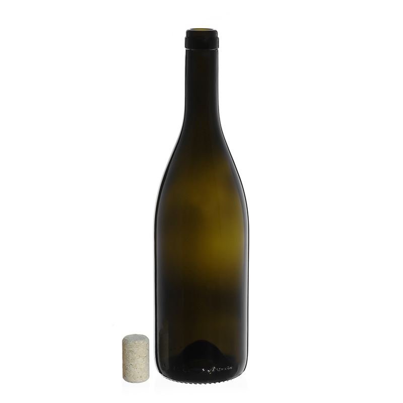 750 ml vinska boca 'Tiffany', antikno zelena, grlo: pluta 750 ml vinska boca 'Tiffany', antikno zelena, grlo: pluta