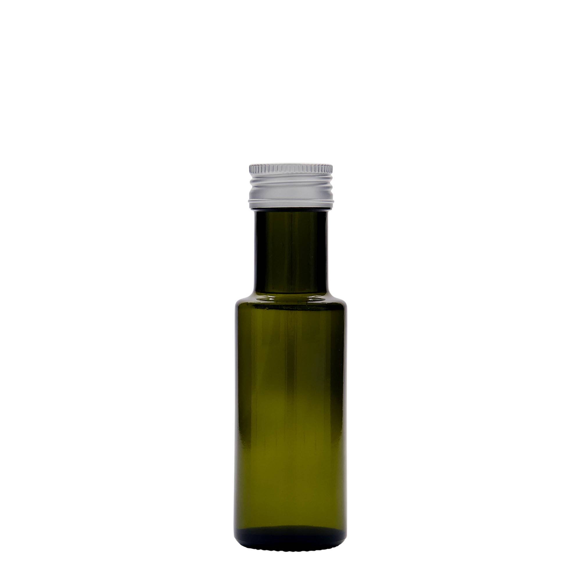 100 ml staklena boca 'Dorica', antikno zelena, grlo: PP 31,5