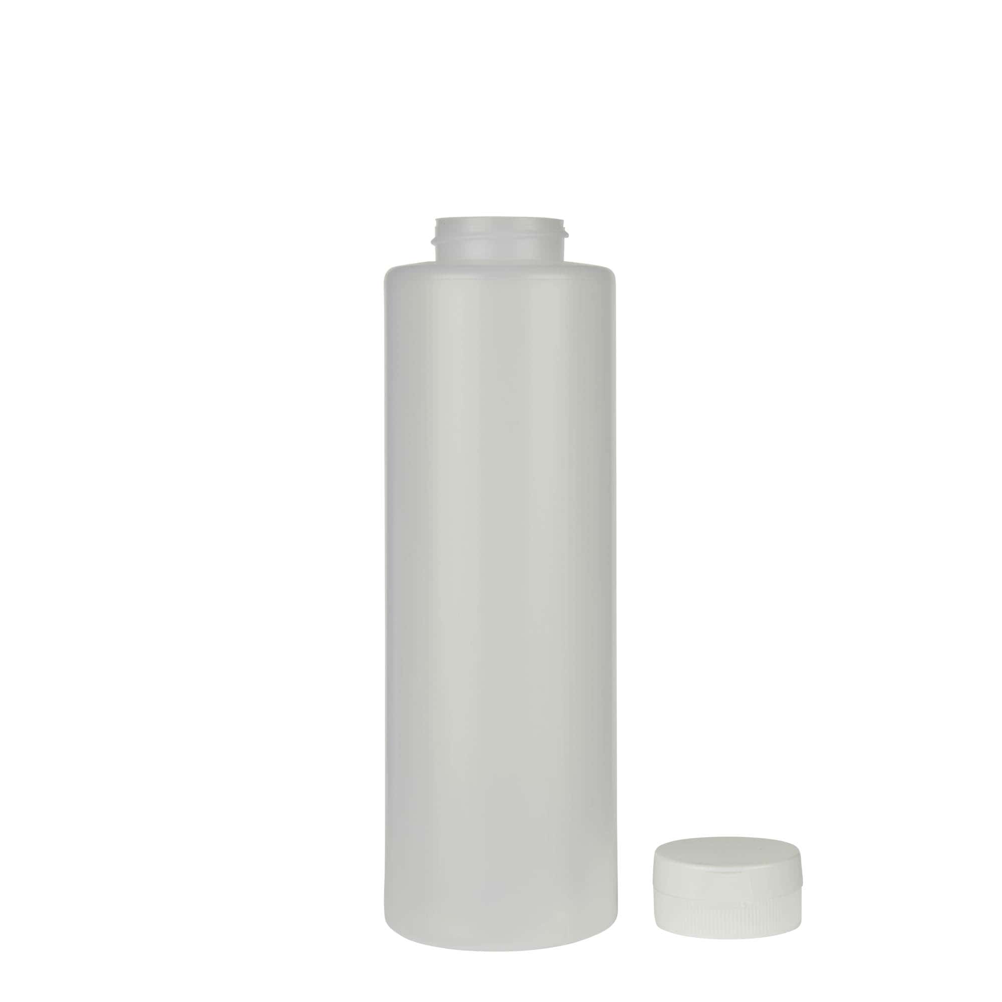 500 ml boca za umak, LDPE plastika, prirodna, grlo: 38/400