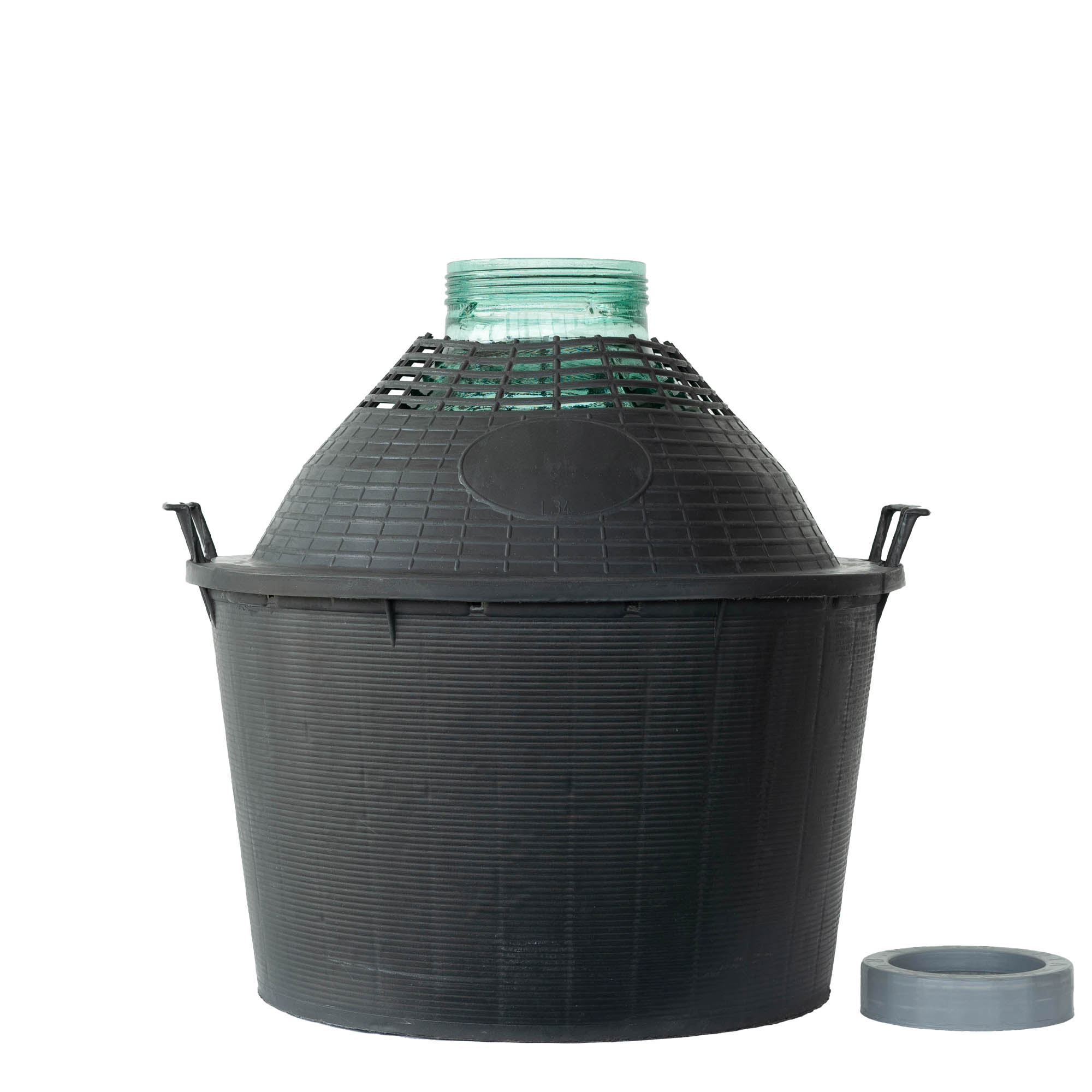 34 l balonska boca širokog grla, staklena, otvor: navojni zatvarač