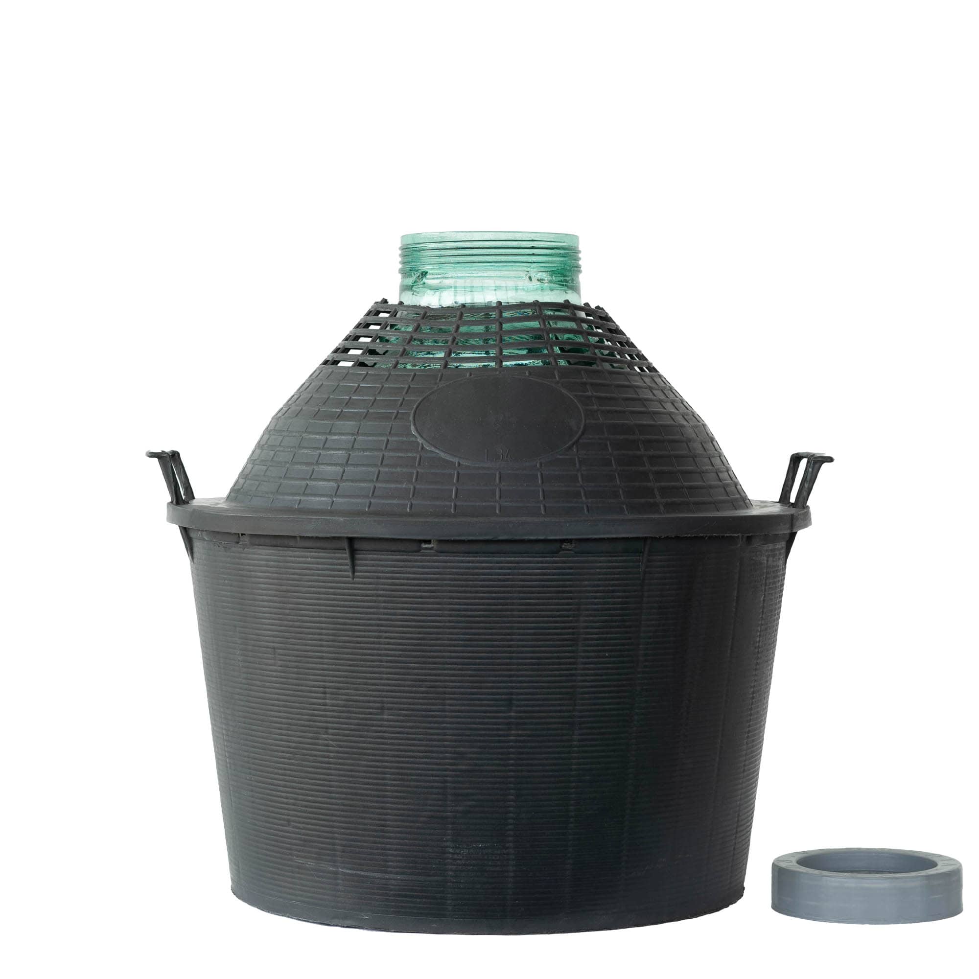 34 l balonska boca širokog grla, staklena, otvor: navojni zatvarač