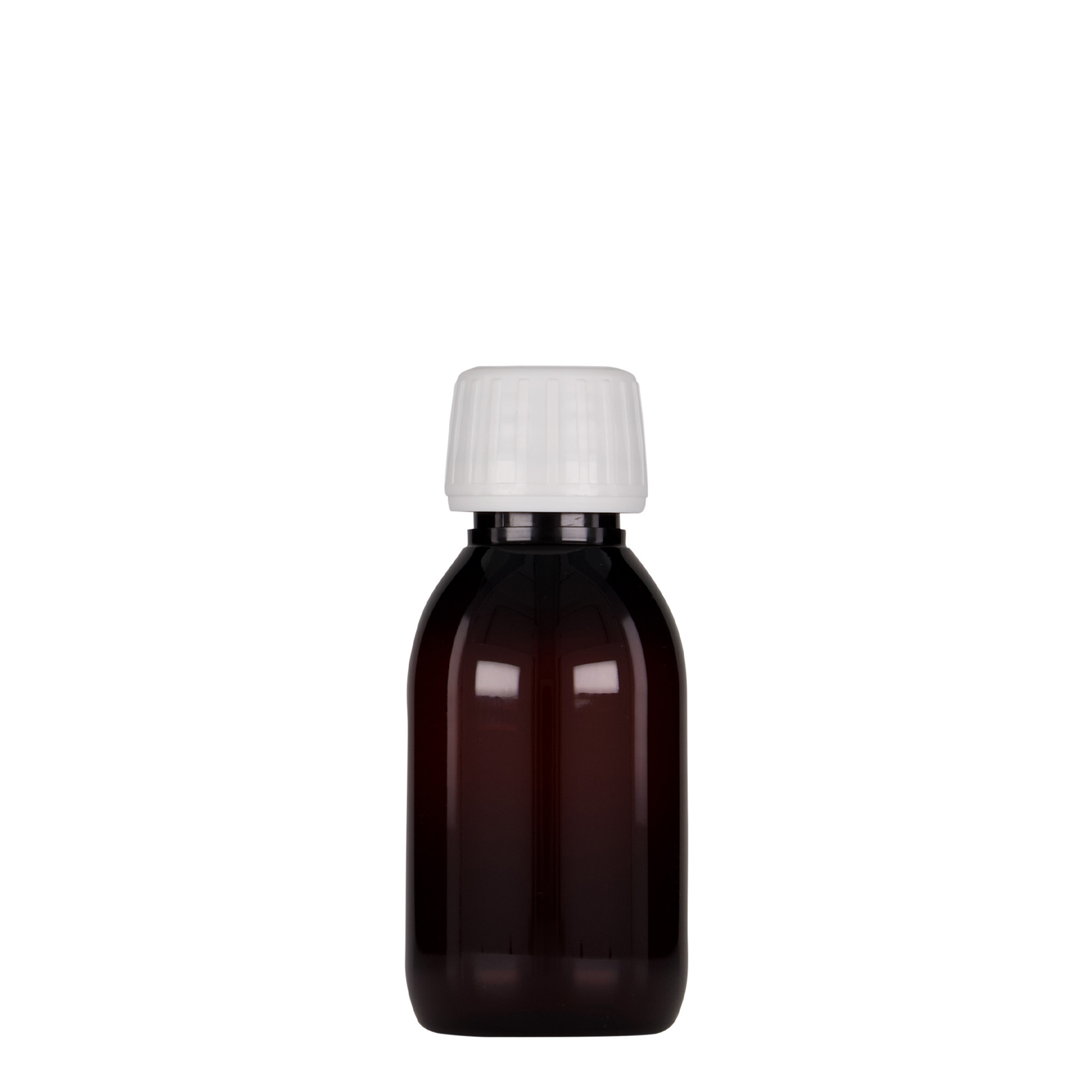 100 ml PET-medicinska boca, smeđa, plast, grlo: PP 28 100 ml PET-medicinska boca, smeđa, plast, grlo: PP 28