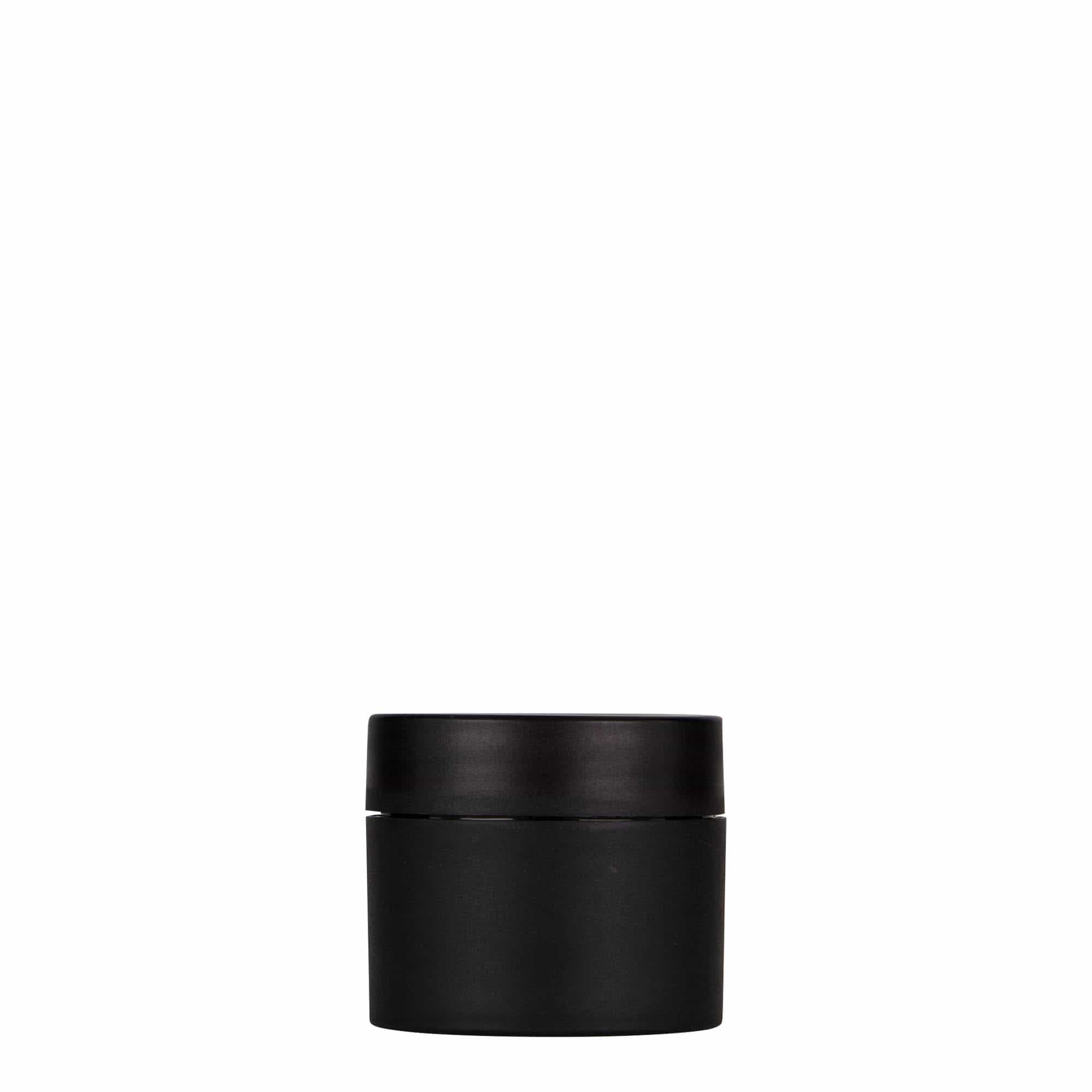 30 ml plastična posuda 'Antonella', PP, crna, otvor: navojni poklopac