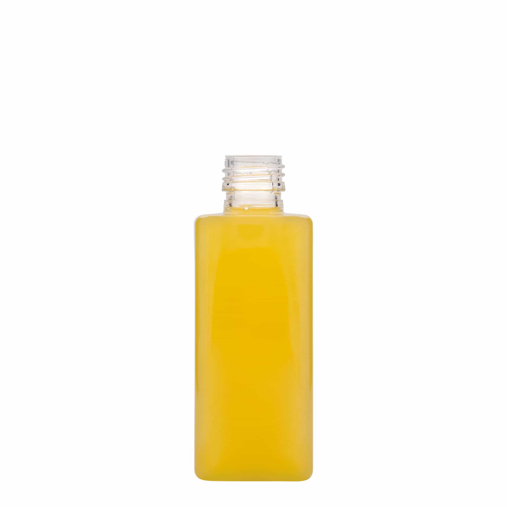 250 ml PET boca 'Karl', četvrtasta, plastika, grlo: PP 28