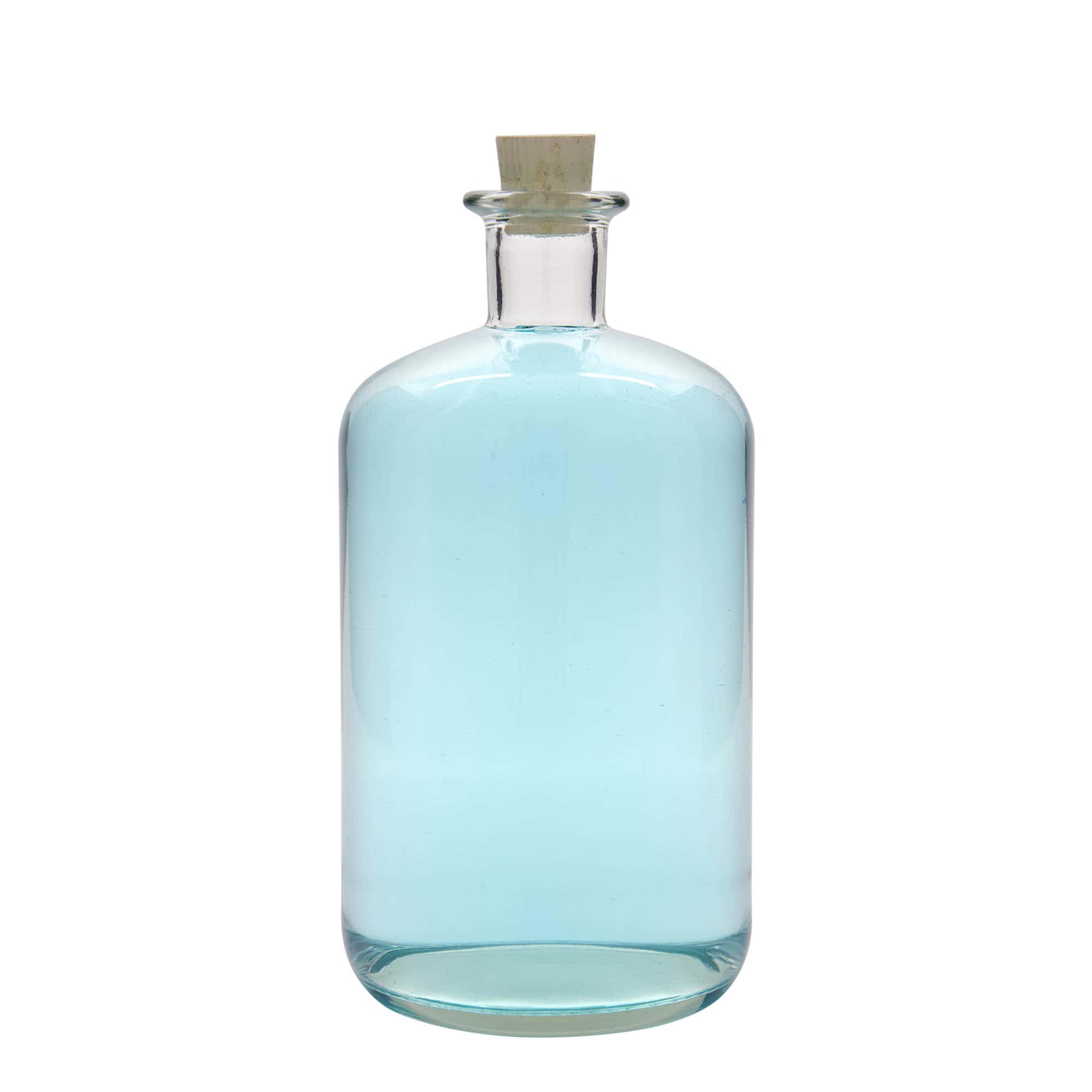 Apotekarska staklena boca 1500 ml, otvor: pluteni čep