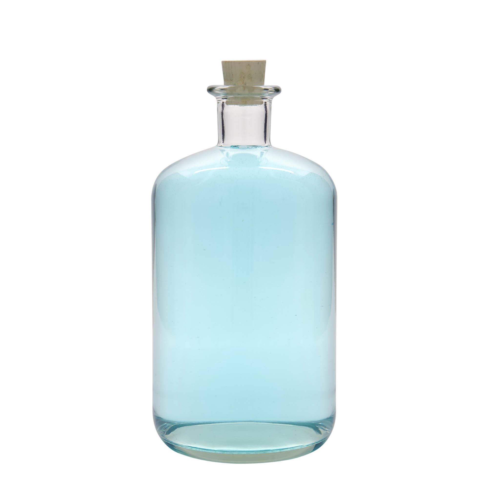 1.500 ml staklena boca ljekarnika, otvor: pluta