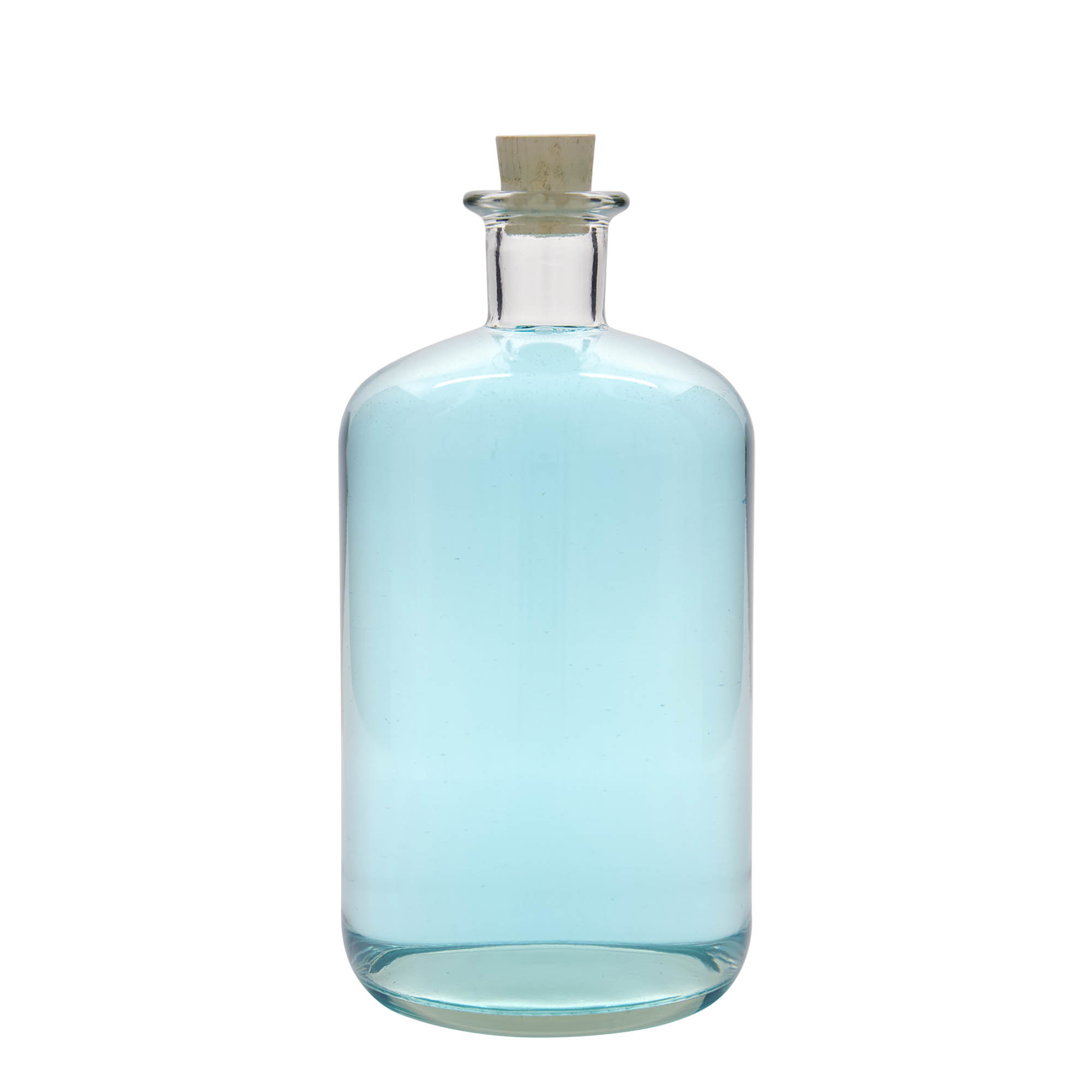 1.500 ml staklena boca ljekarnika, otvor: pluta