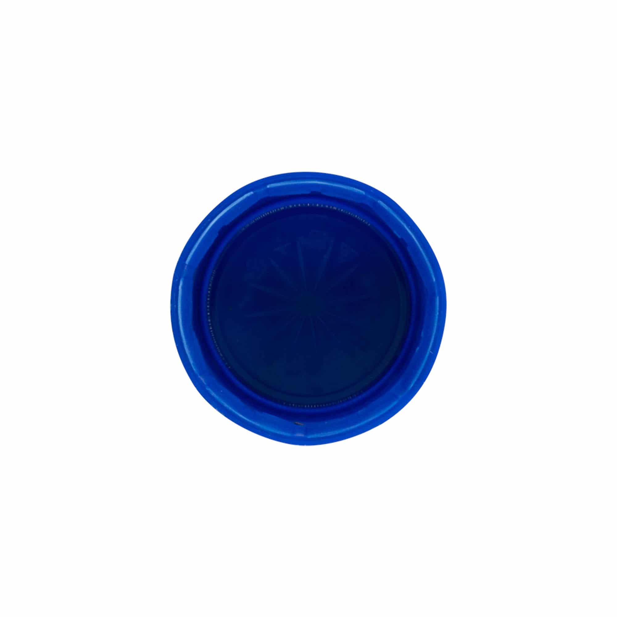 Vijak s dvostrukim navojem, PE plastika, plava, za grlo: PET 38 mm