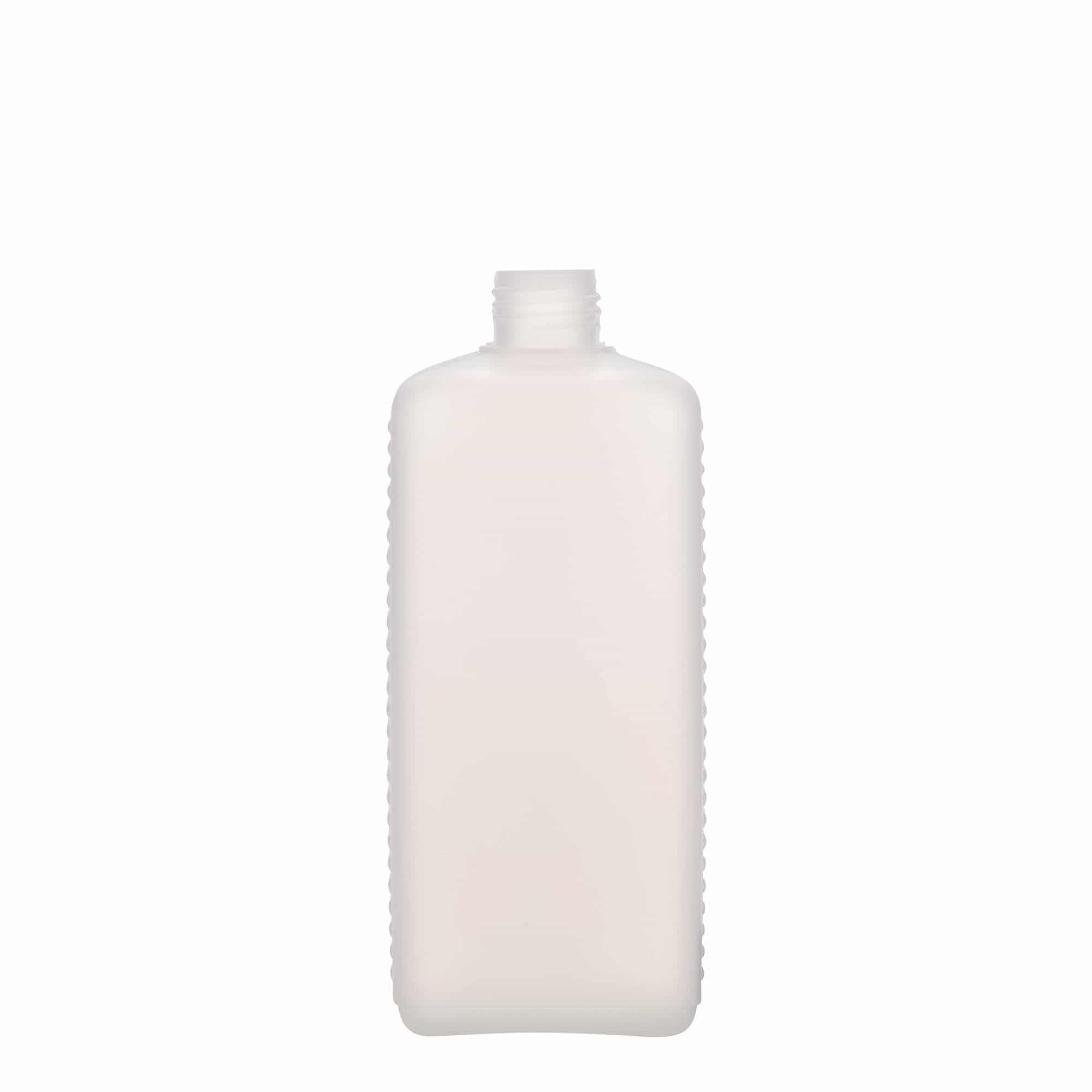 Kanistar boca 500 ml, pravokutna, HDPE plastika, prirodna, otvor: DIN 25 EPE Kanistar boca 500 ml, pravokutna, HDPE plastika, prirodna, otvor: DIN 25 EPE