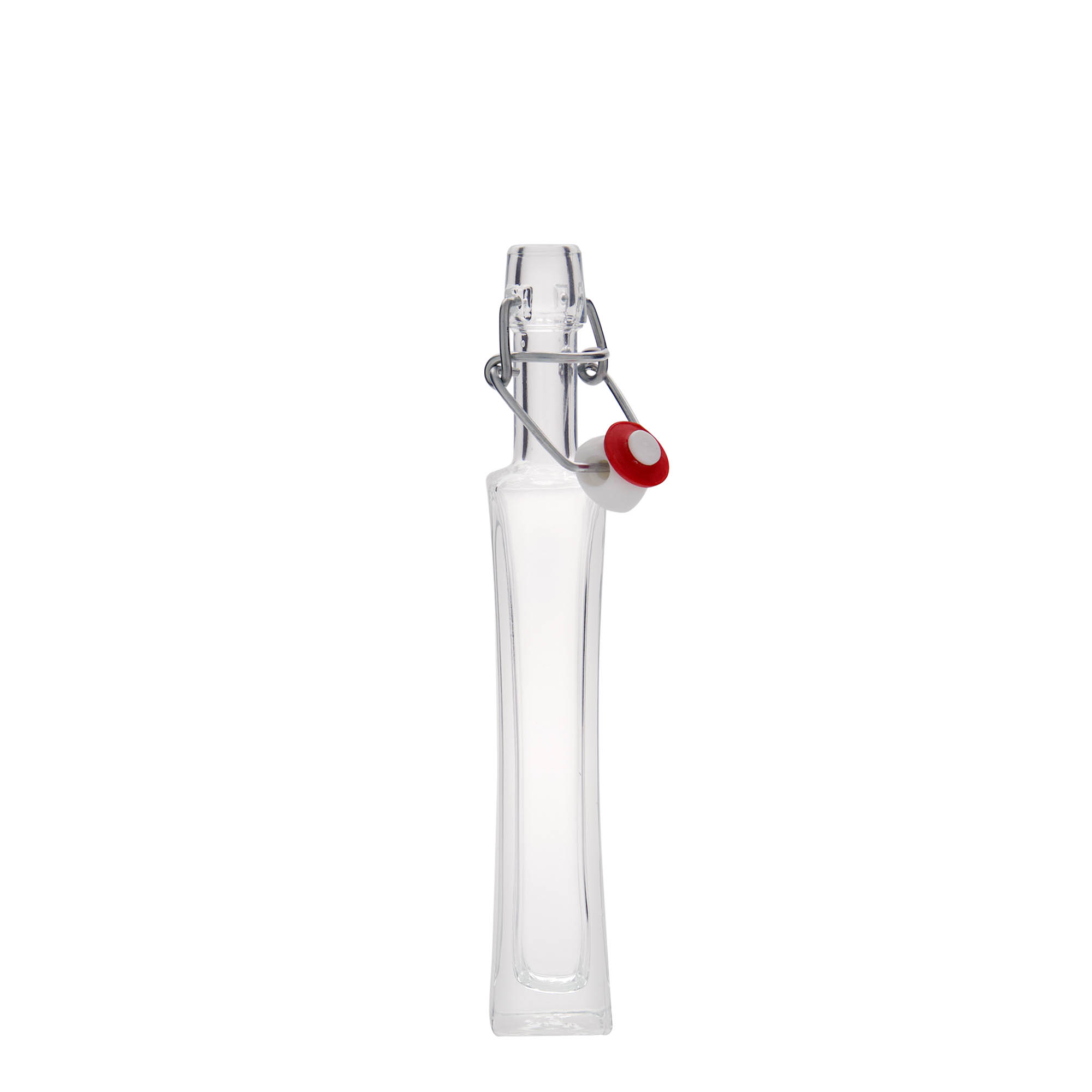 Staklena boca 40 ml 'Koko', kvadratna, otvor: mehanički zatvarač Staklena boca 40 ml 'Koko', kvadratna, otvor: mehanički zatvarač