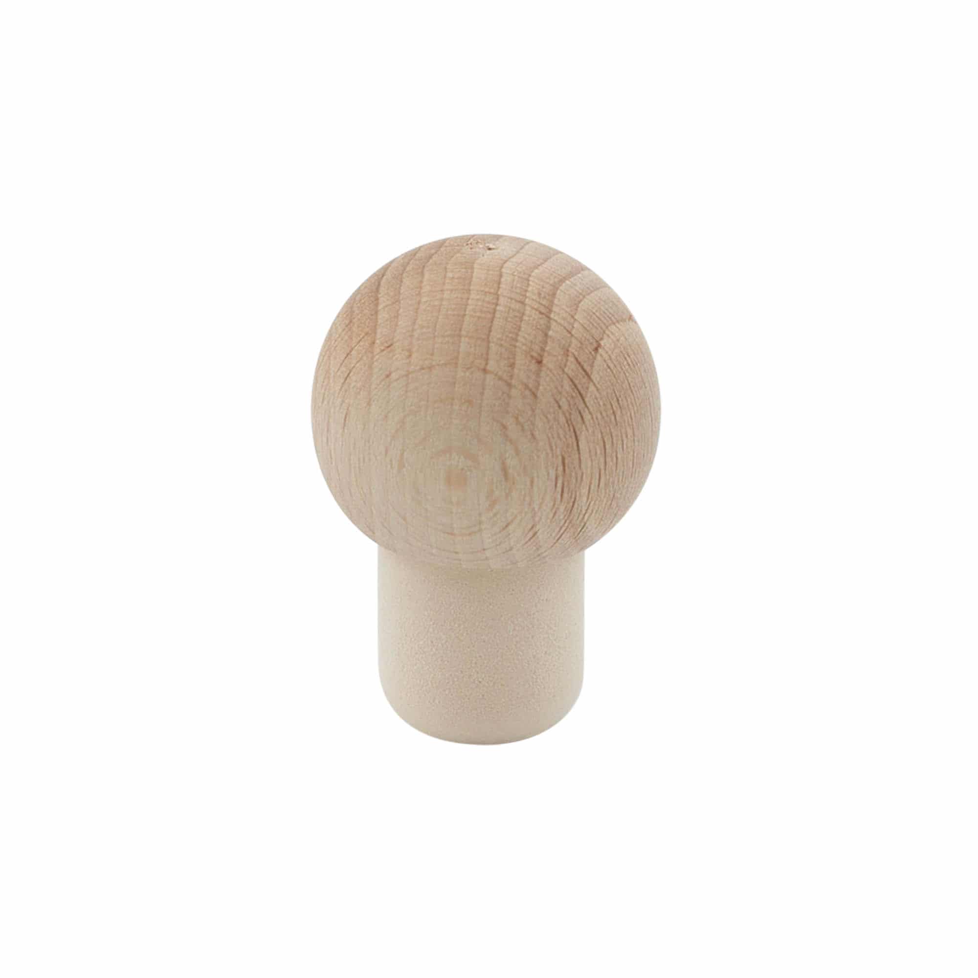 Čep za ručku 19 mm 'Kugla', drvo/plastika, za otvor: pluta