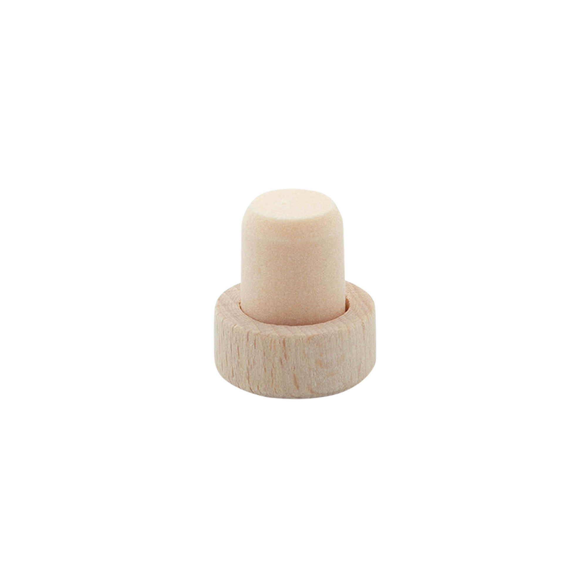 Čep s drškom 14 mm, drvo/plastika, za grlo: čep