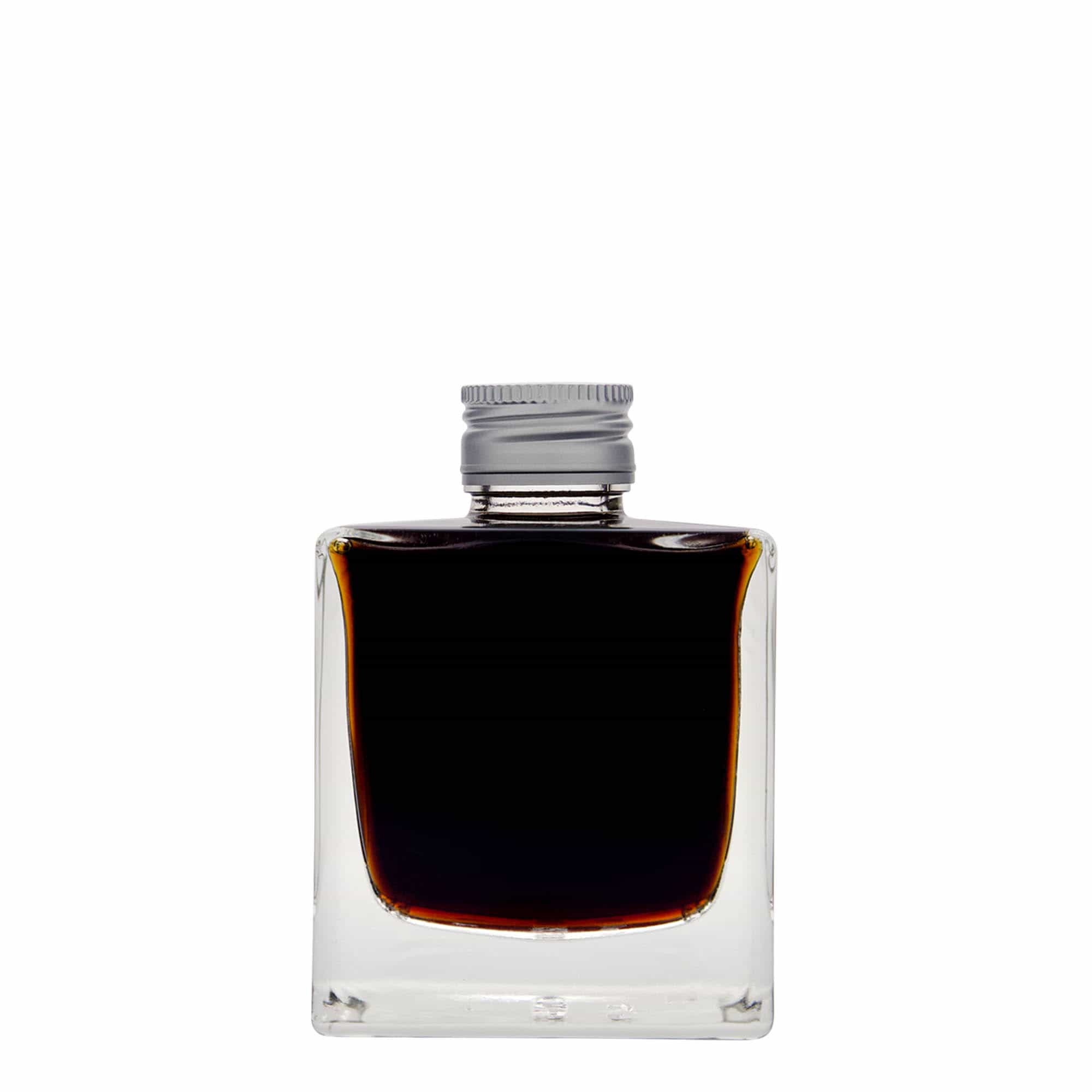 Staklena boca 200 ml 'Cube', kvadratna, otvor: PP 28