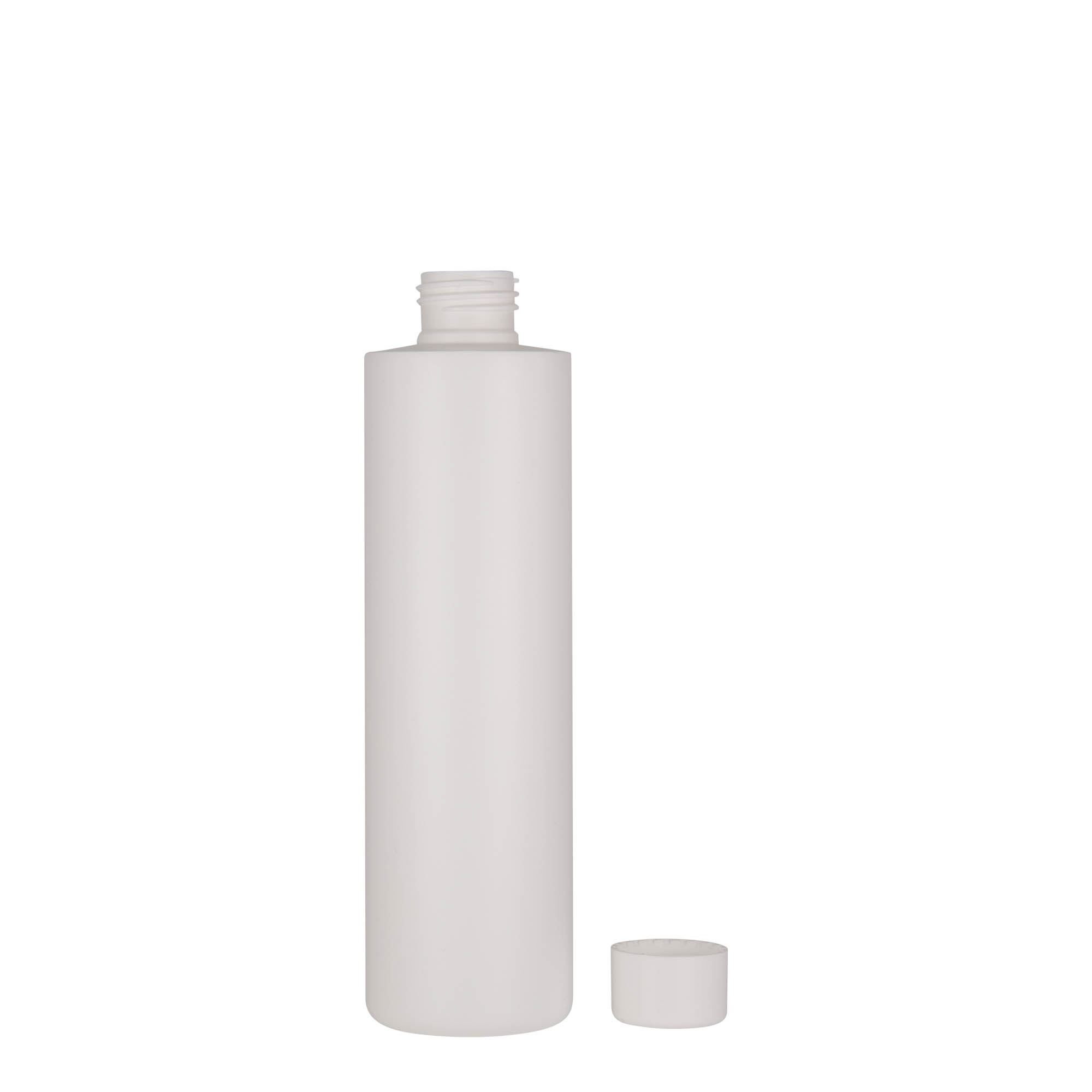 250 ml plastična boca 'Pipe', HDPE, bijela, grlo: 24/410 250 ml plastična boca 'Pipe', HDPE, bijela, grlo: 24/410