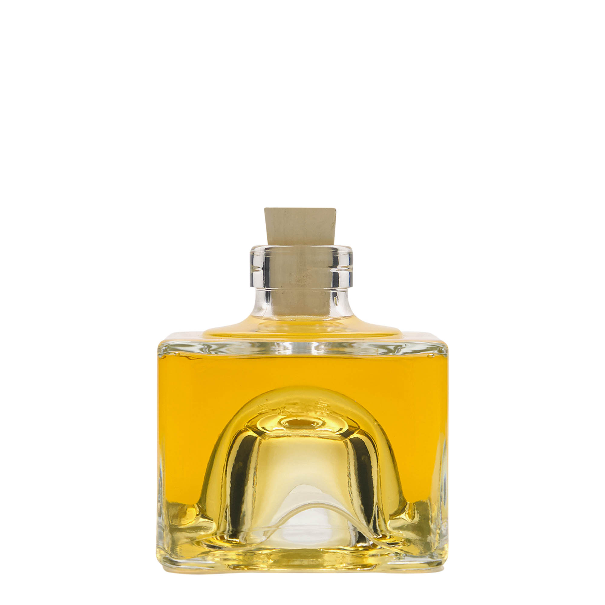 200 ml staklena boca 'Cocolores', četvrtasta, grlo: plutajuća 200 ml staklena boca 'Cocolores', četvrtasta, grlo: plutajuća