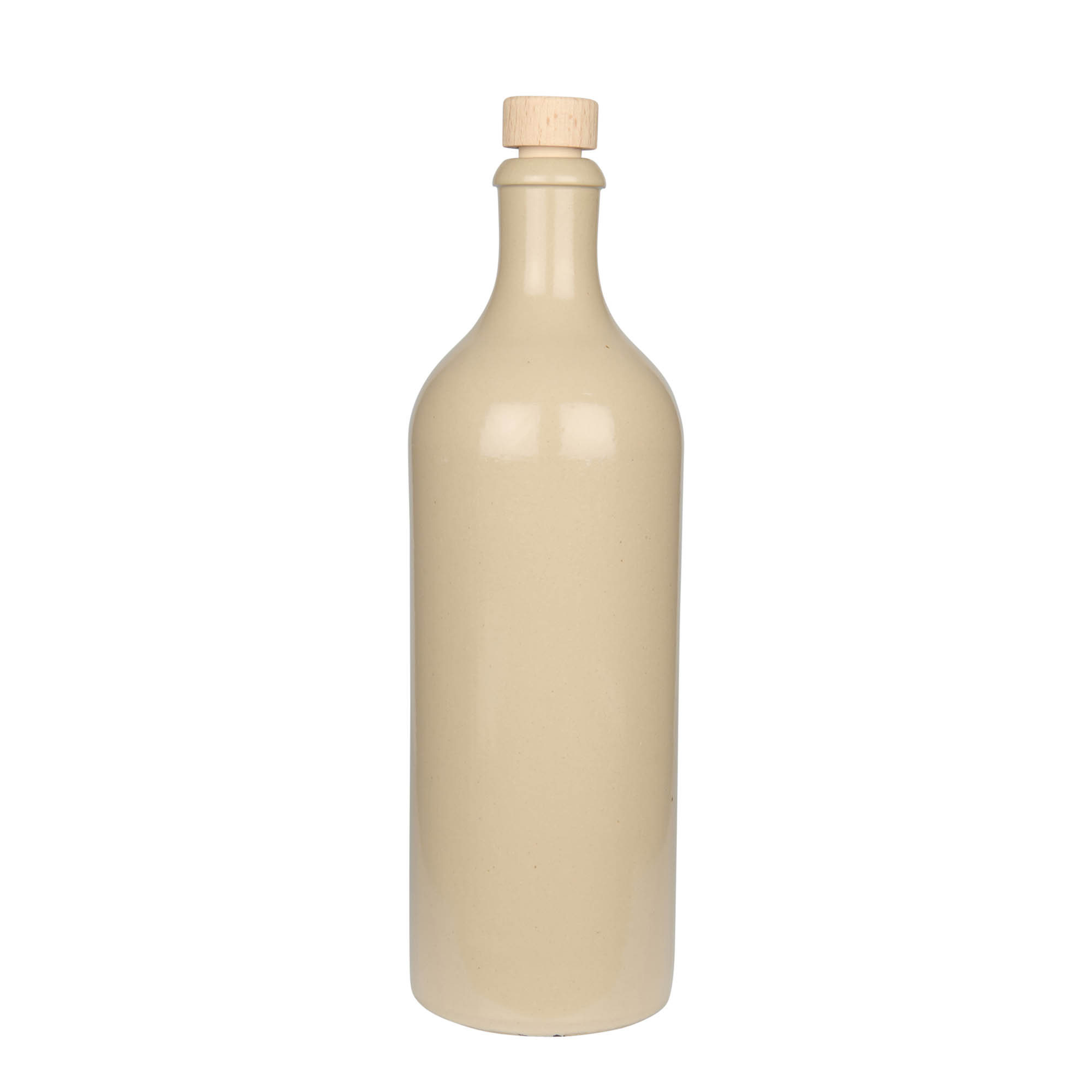 750 ml glineni vrč, kameno posuđe, bež, otvor: pluta
