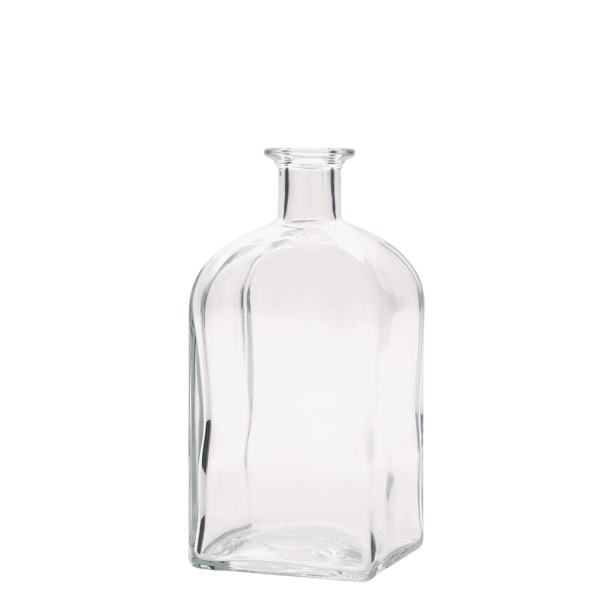 700 ml staklena boca Apotheker Carré, kvadratna, otvor: pluta
