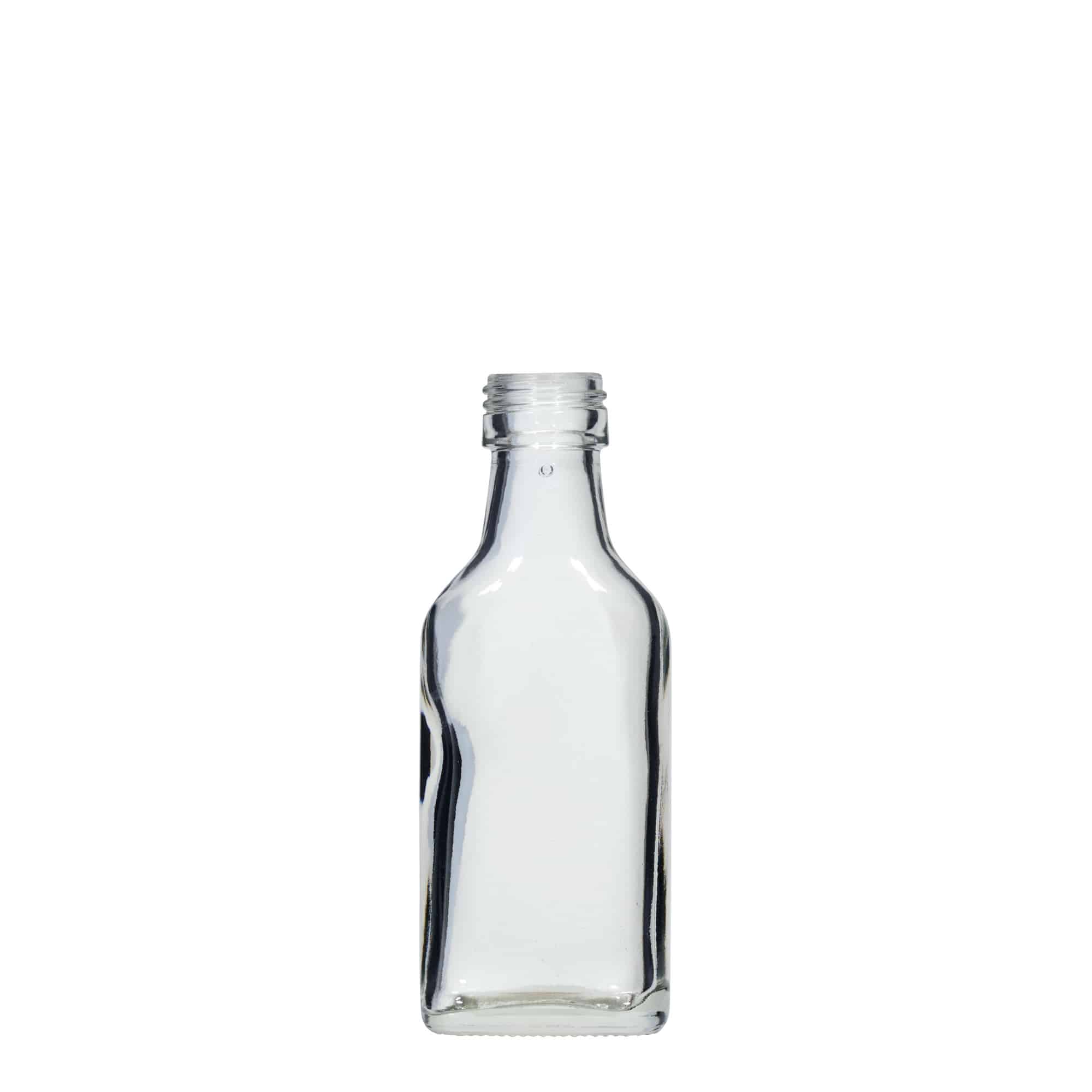 40 ml bočica za džep, pravokutna, otvor: PP 22