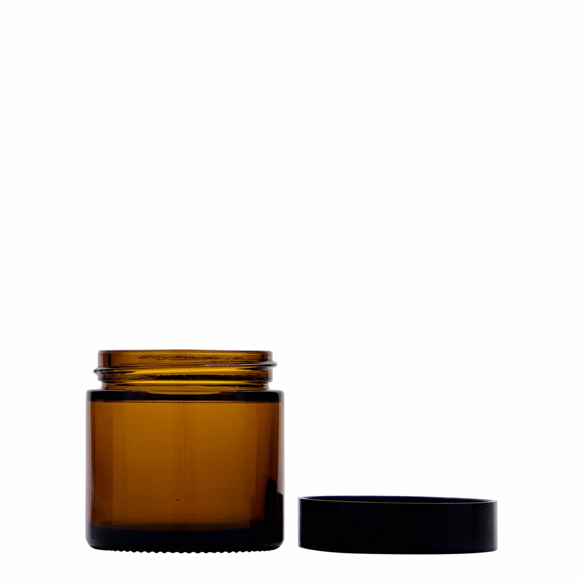 60 ml staklenka 'Brown Line', staklo, smeđa, otvor: navojni poklopac
