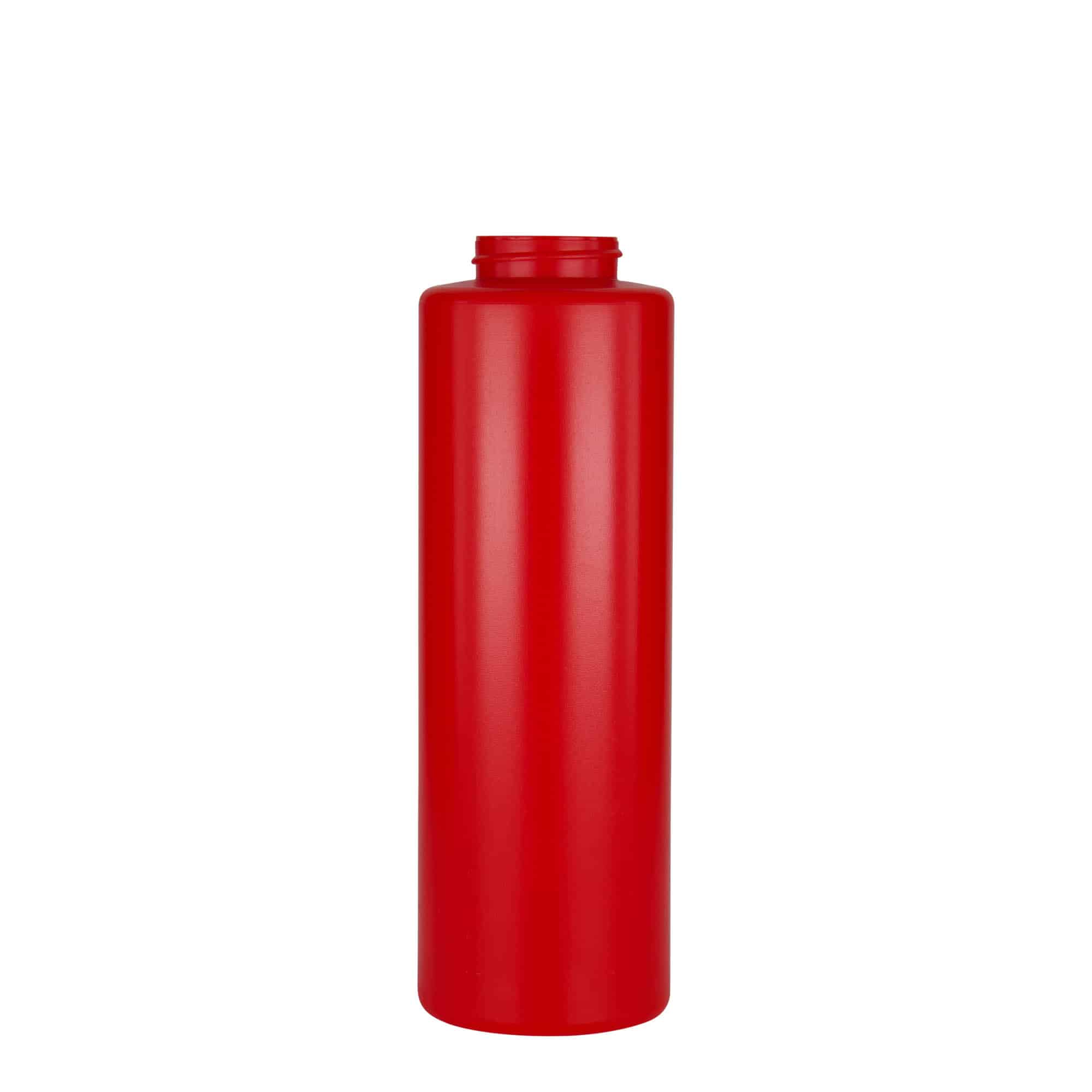 500 ml boca za umak, LDPE plastika, crvena, grlo: 38/400