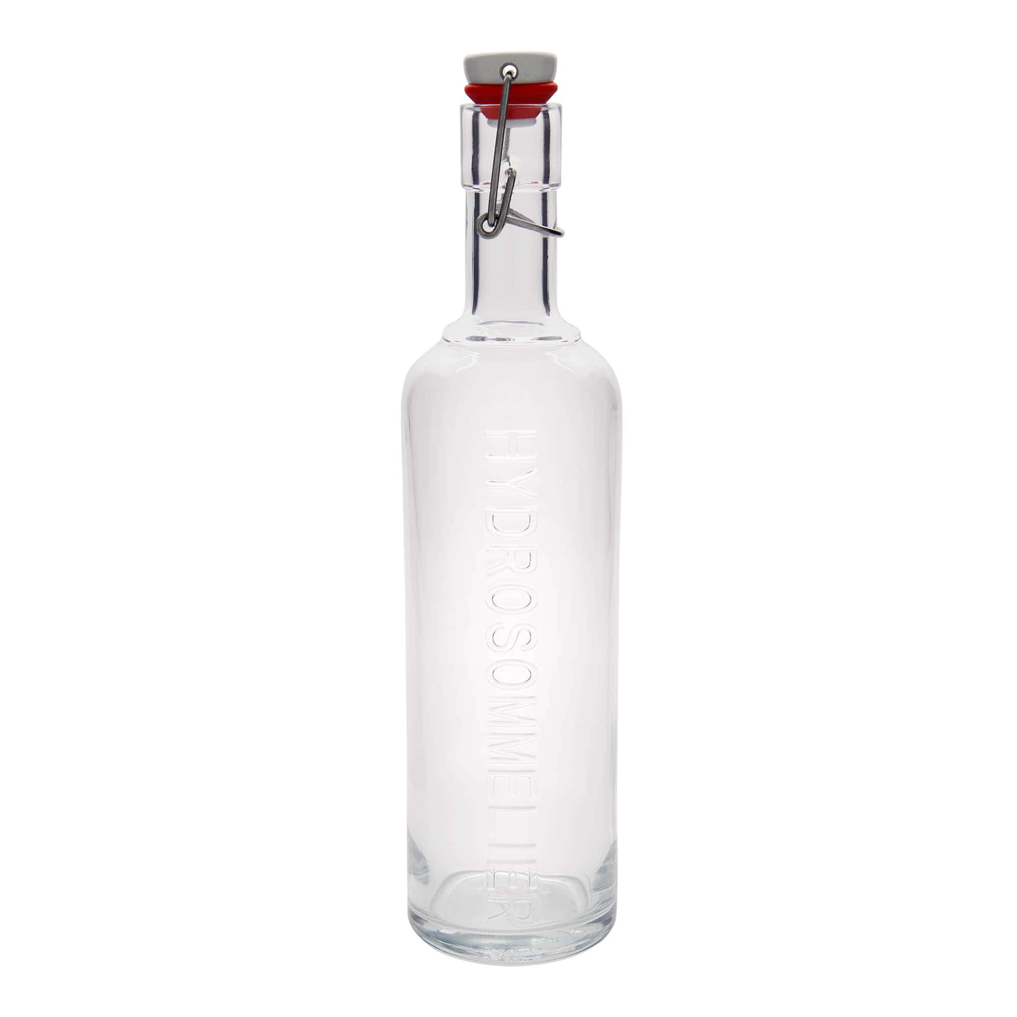 1.000 ml staklena boca 'Optima Hydrosommelier', grlo: zatvarač s kopčom
