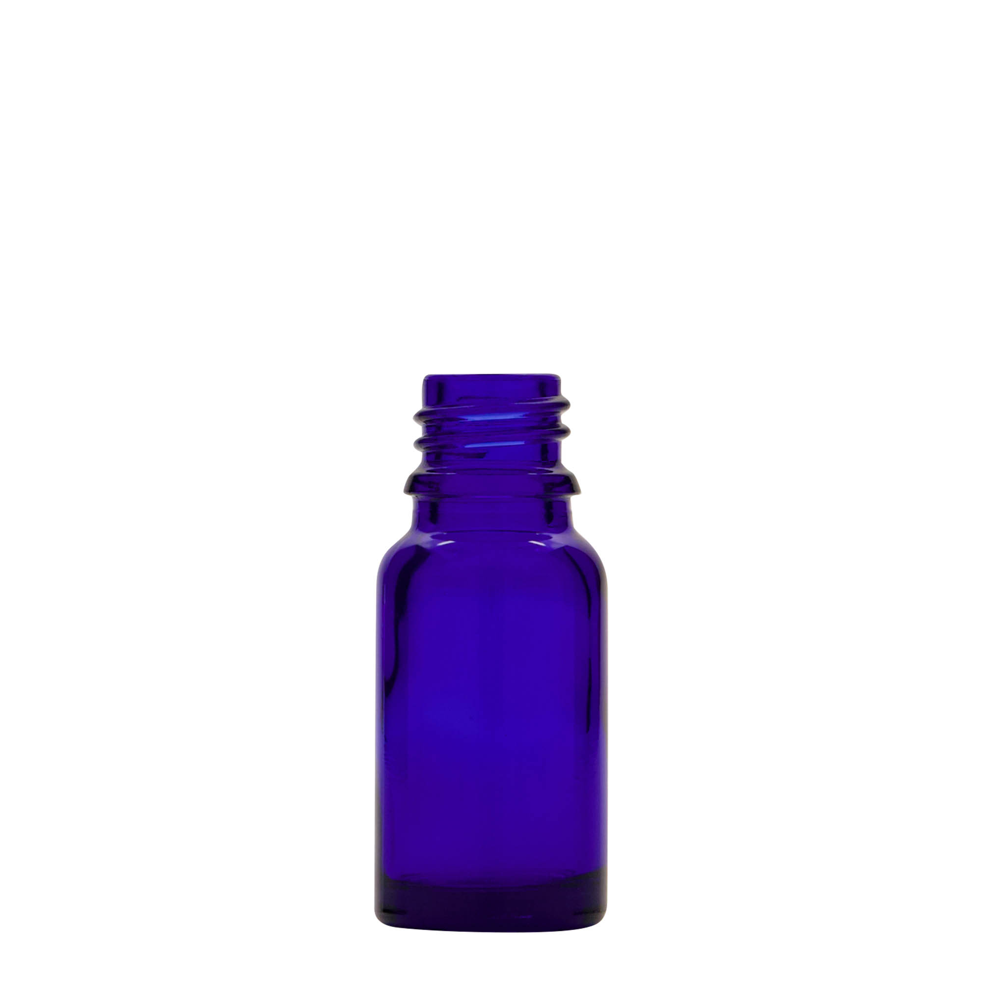 10 ml bočica s pipetom, medicinska, staklena, kraljevsko plava-crvena, grlo: DIN 18