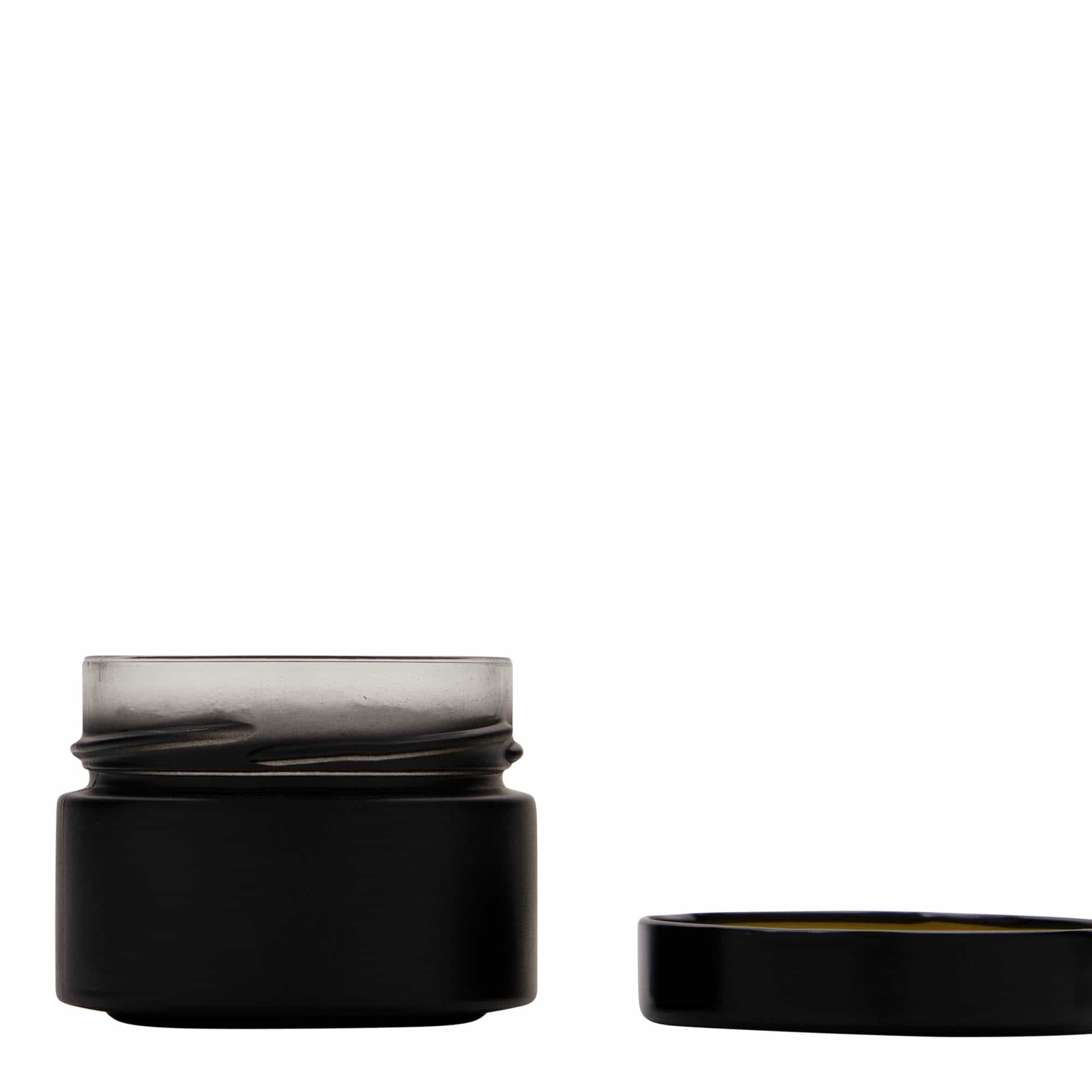 130 ml okrugla čaša 'Aurora', crna, otvor: Deep-Twist-Off (DTO 66)