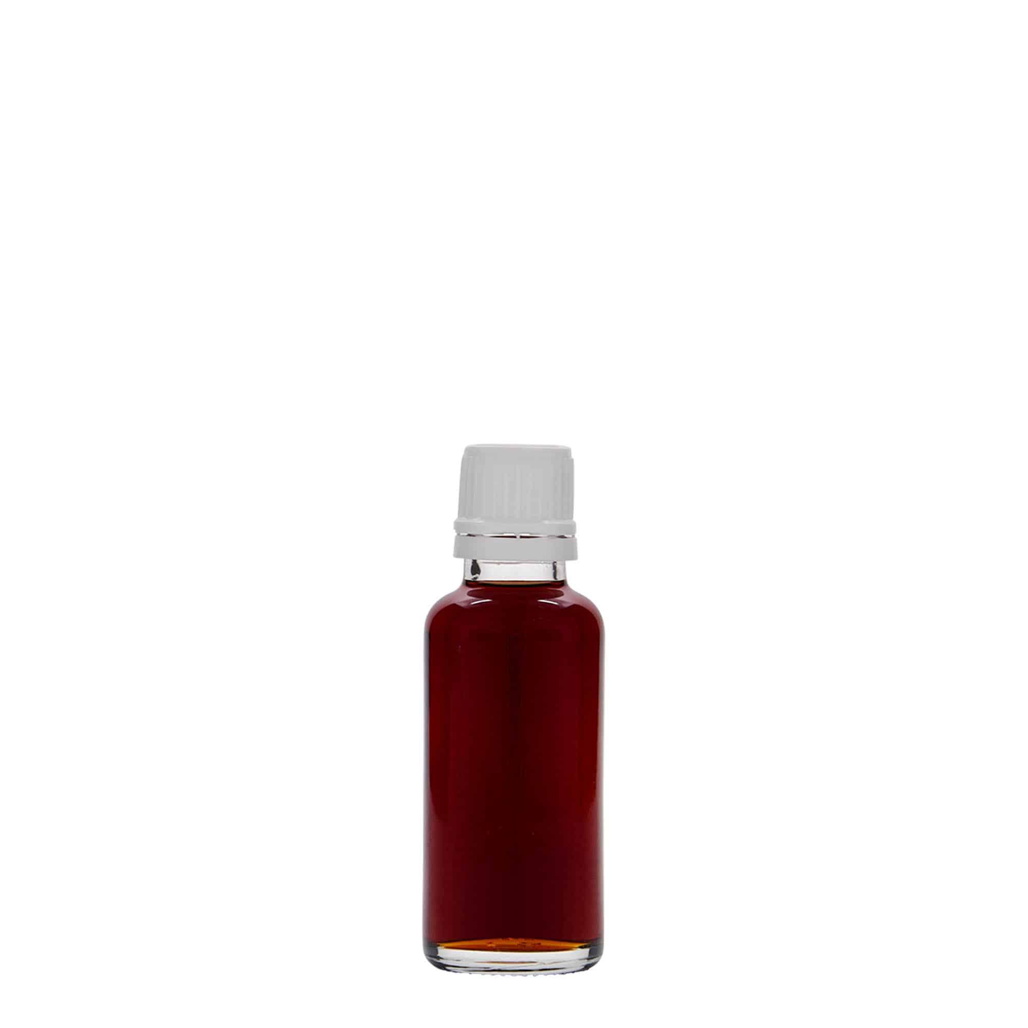 Farmaceutska boca 30 ml, staklo, otvor: DIN 18