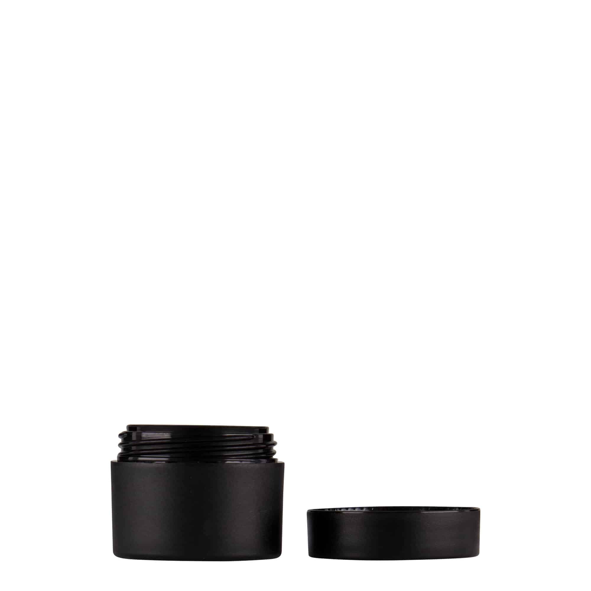 5 ml plastična posuda 'Antonella', PP, crna, otvor: navojni poklopac