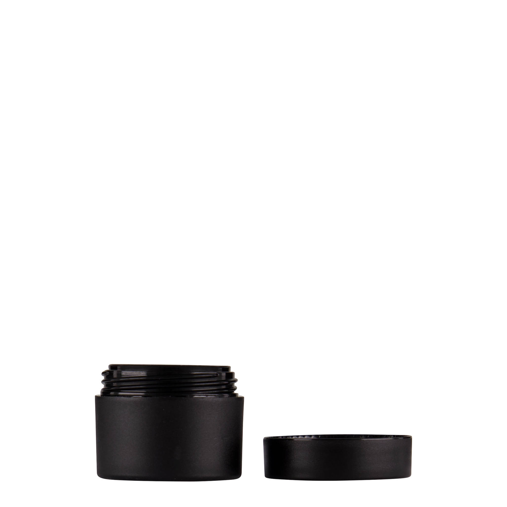 5 ml plastična posuda 'Antonella', PP, crna, otvor: navojni poklopac