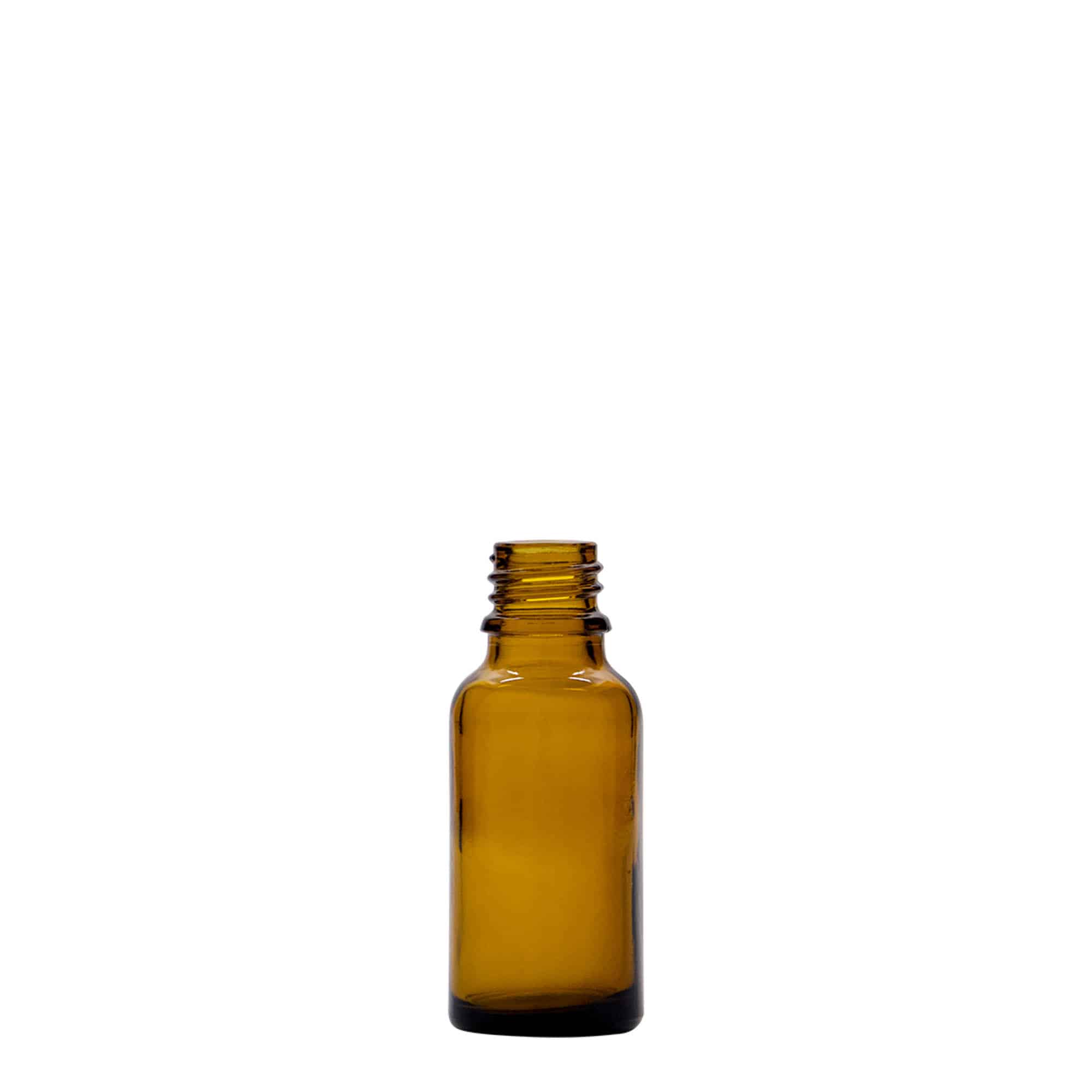 Farmaceutska boca 20 ml, staklo, smeđa, otvor: DIN 18 Farmaceutska boca 20 ml, staklo, smeđa, otvor: DIN 18