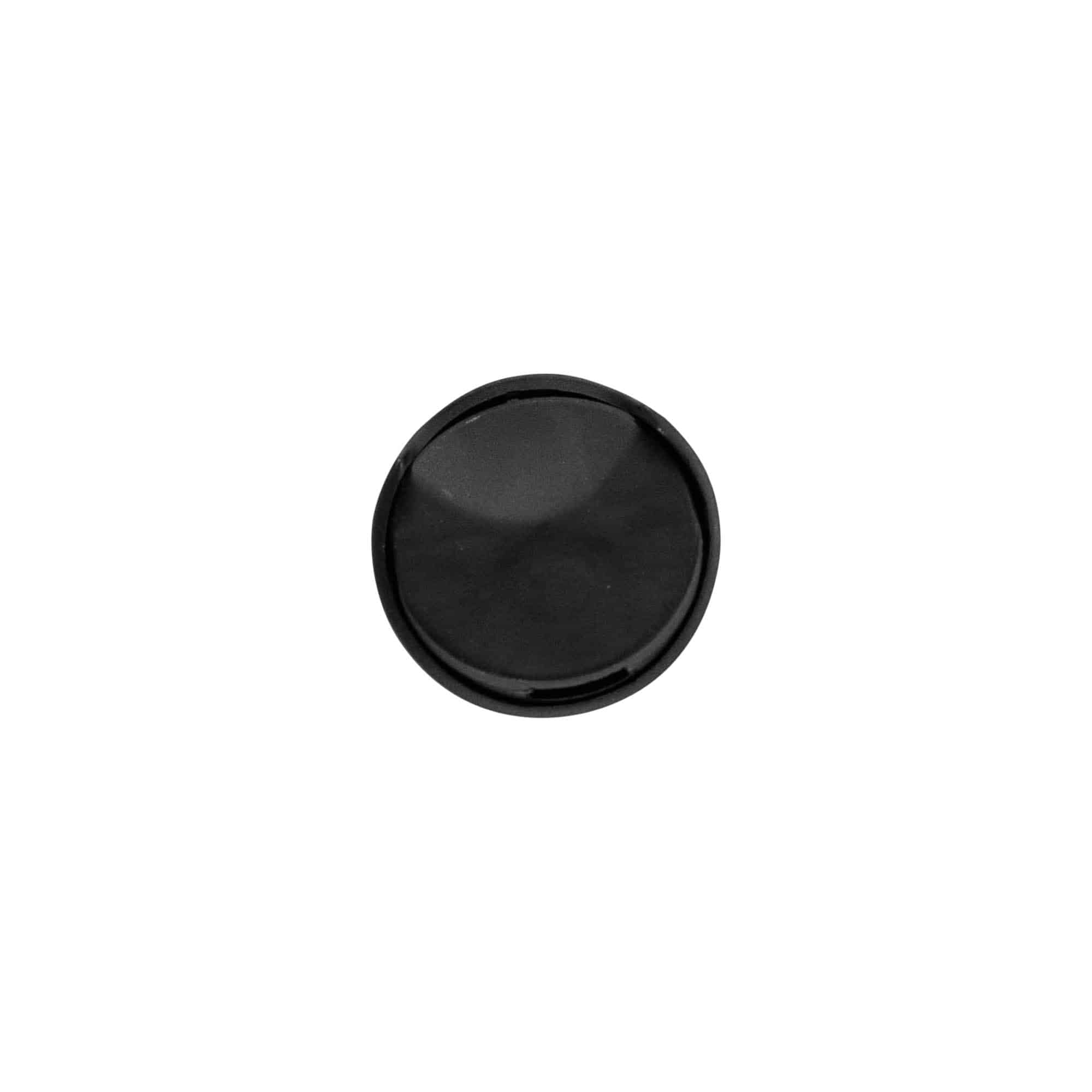 Navojni čep Disc Top, PP plastika, crni, za otvor: 24/410