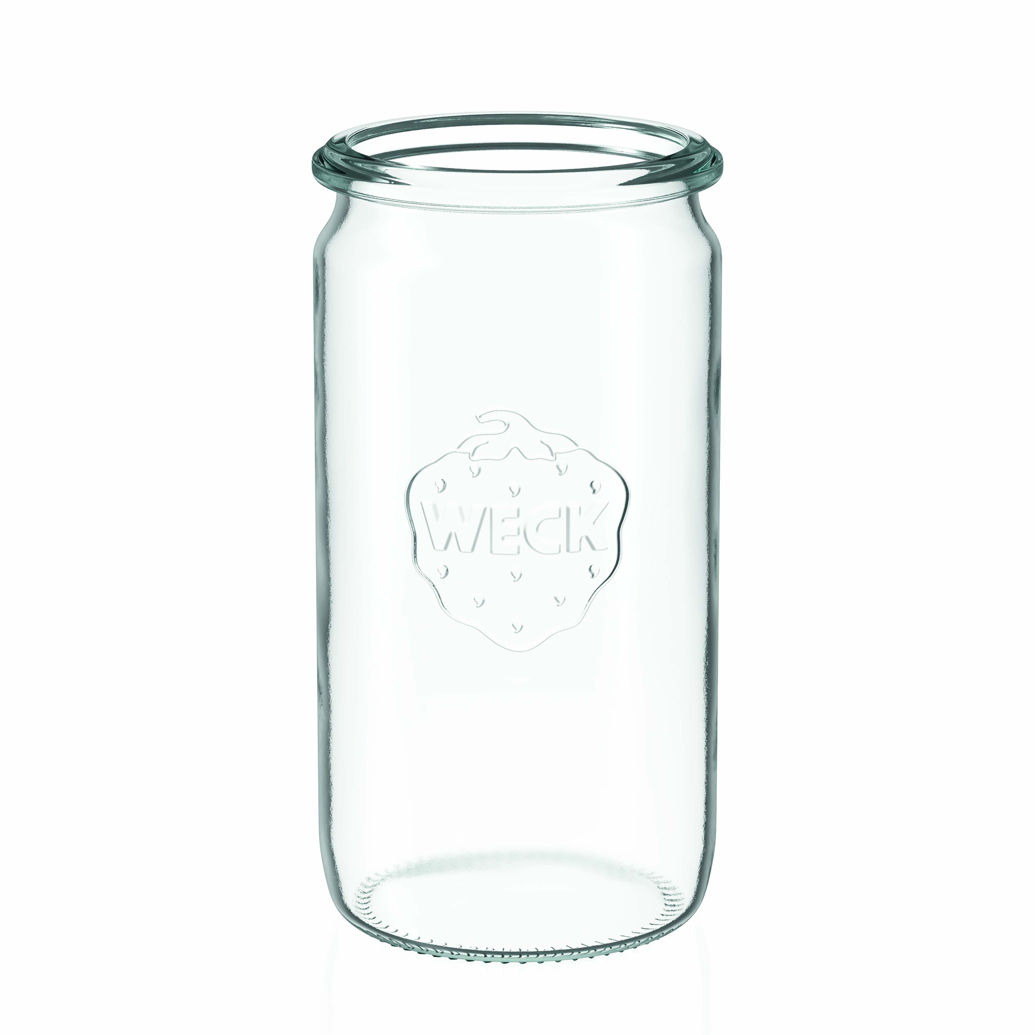 340 ml WECK cilindarska staklenka, otvor: okrugli rub