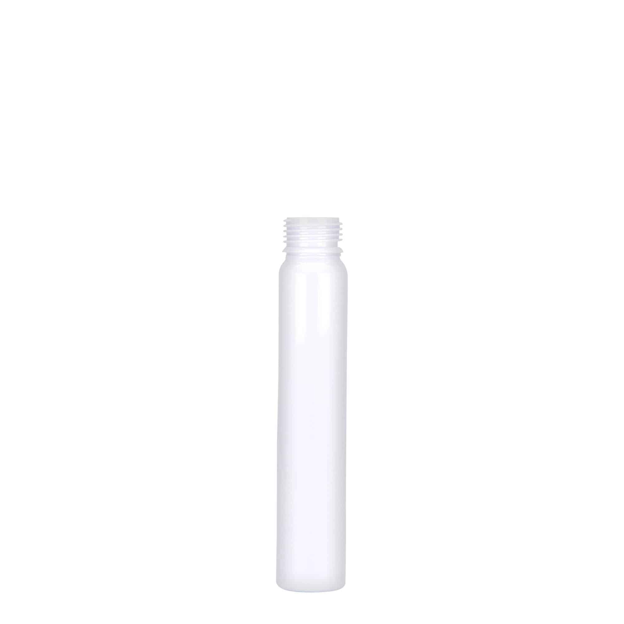 25 ml PET-cjevčica, plastika, bijela, otvor: navojni zatvarač