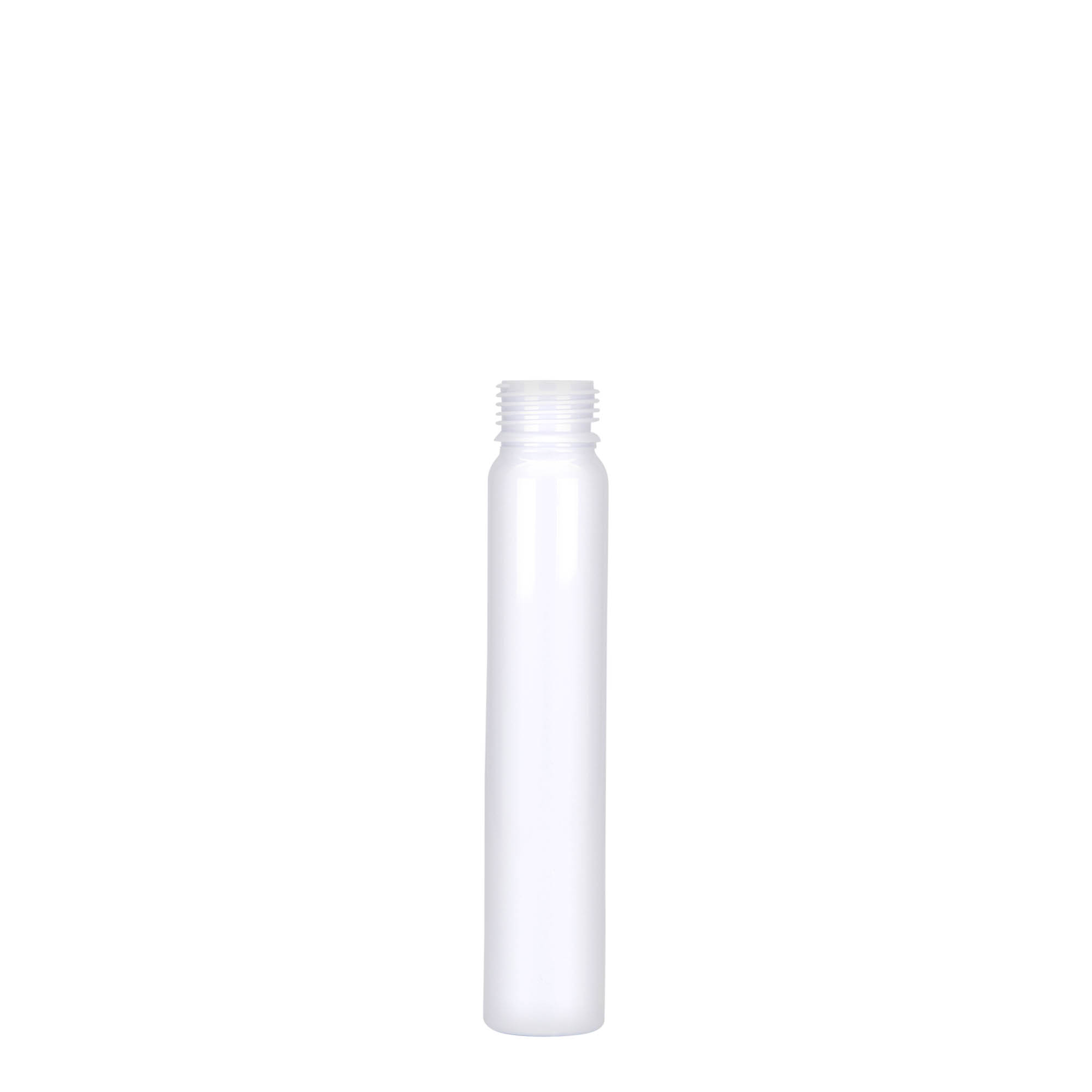 25 ml PET-cjevčica, plastika, bijela, otvor: navojni zatvarač