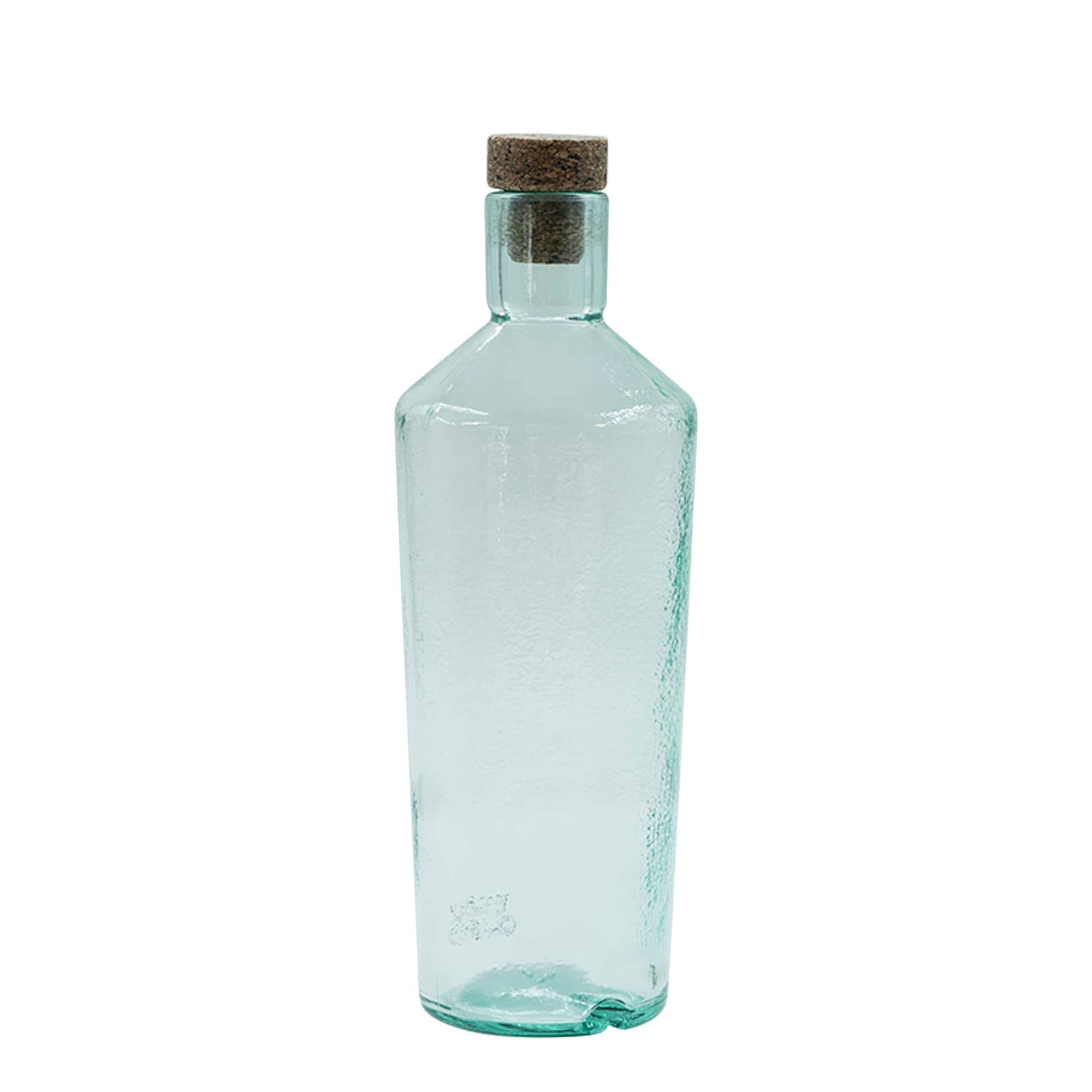 700 ml ručno izrađena staklena boca 'Primal', grlo: pluta