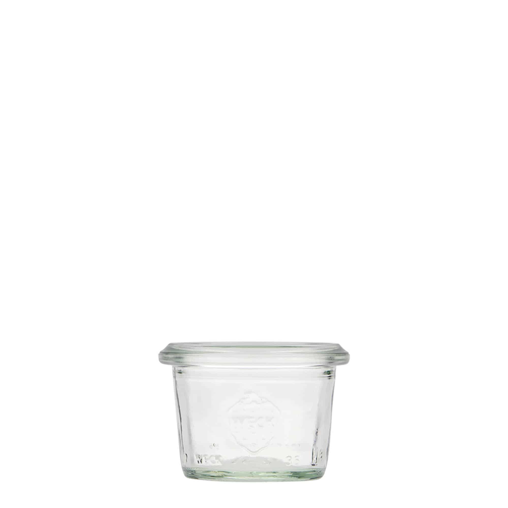 12x 35 ml WECK-staklenka za stavljanje naopako sa staklenim poklopcem RR 40