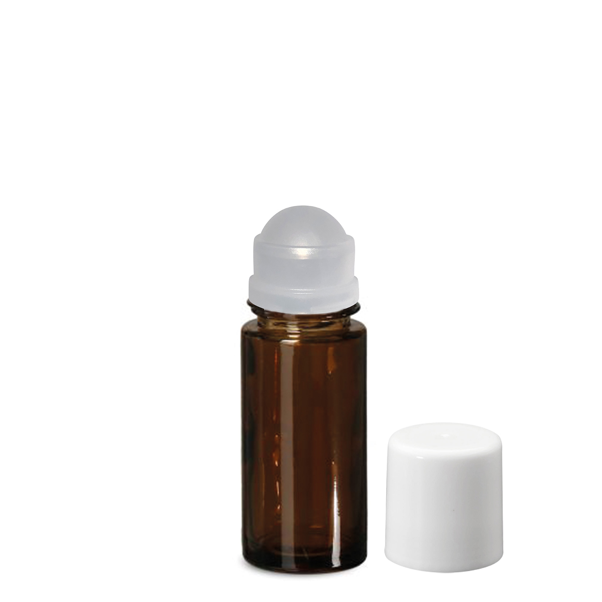 50 ml roll-on bočica, staklena, smeđa, otvor: navojni zatvarač 50 ml roll-on bočica, staklena, smeđa, otvor: navojni zatvarač