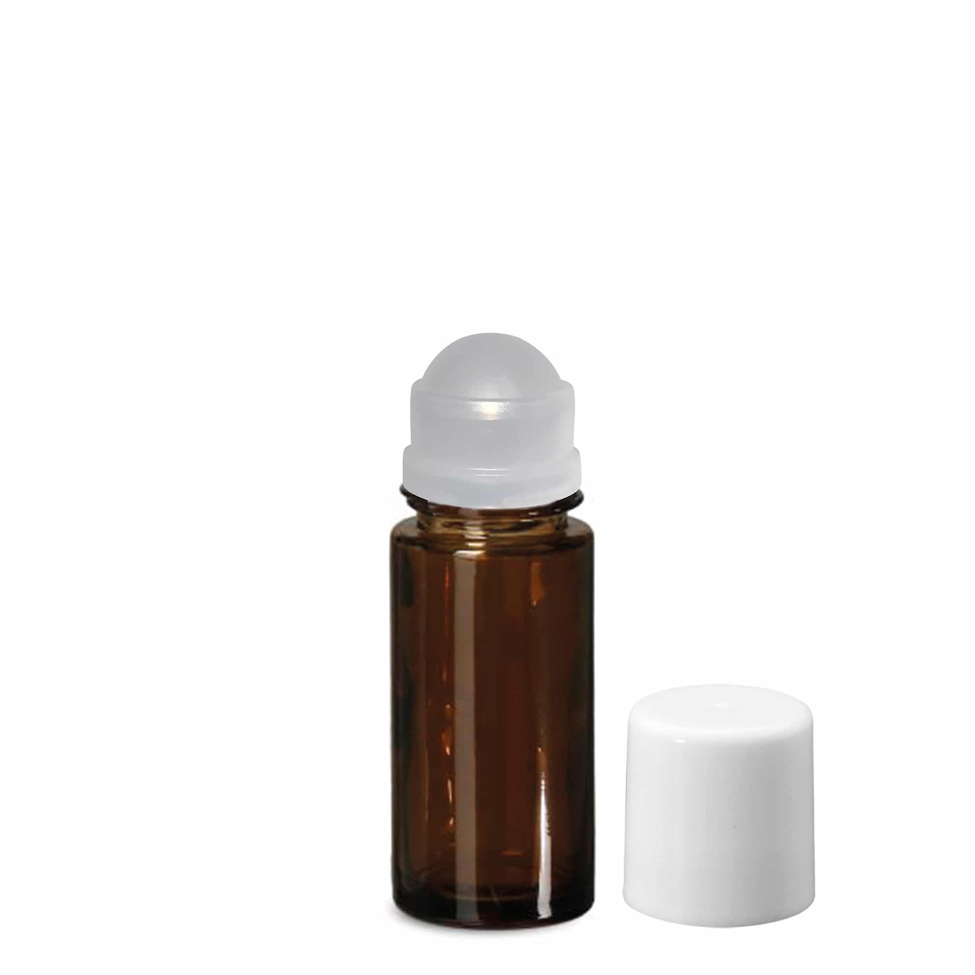 50 ml roll-on bočica, staklena, smeđa, otvor: navojni zatvarač
