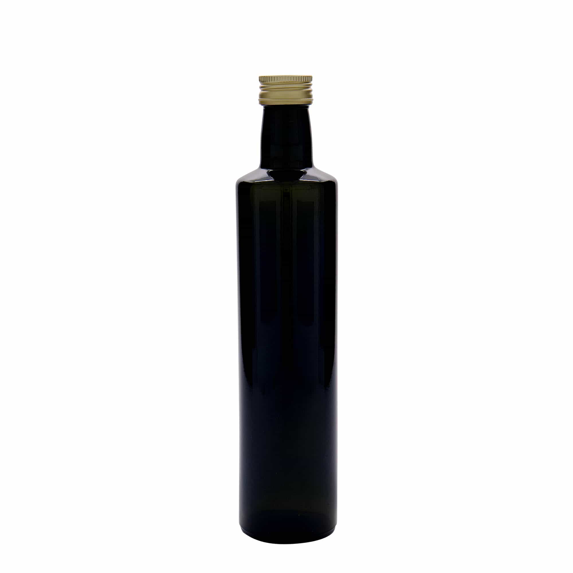 500 ml staklena boca 'Dorica', antikno zelena, grlo: PP 31,5