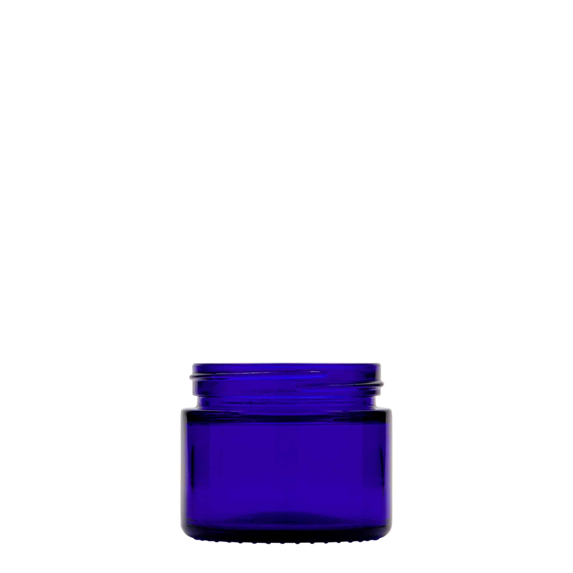 Kutijica 50 ml 'Blue Edition', staklo, kraljevski plava, otvor: navojni čep Kutijica 50 ml 'Blue Edition', staklo, kraljevski plava, otvor: navojni čep