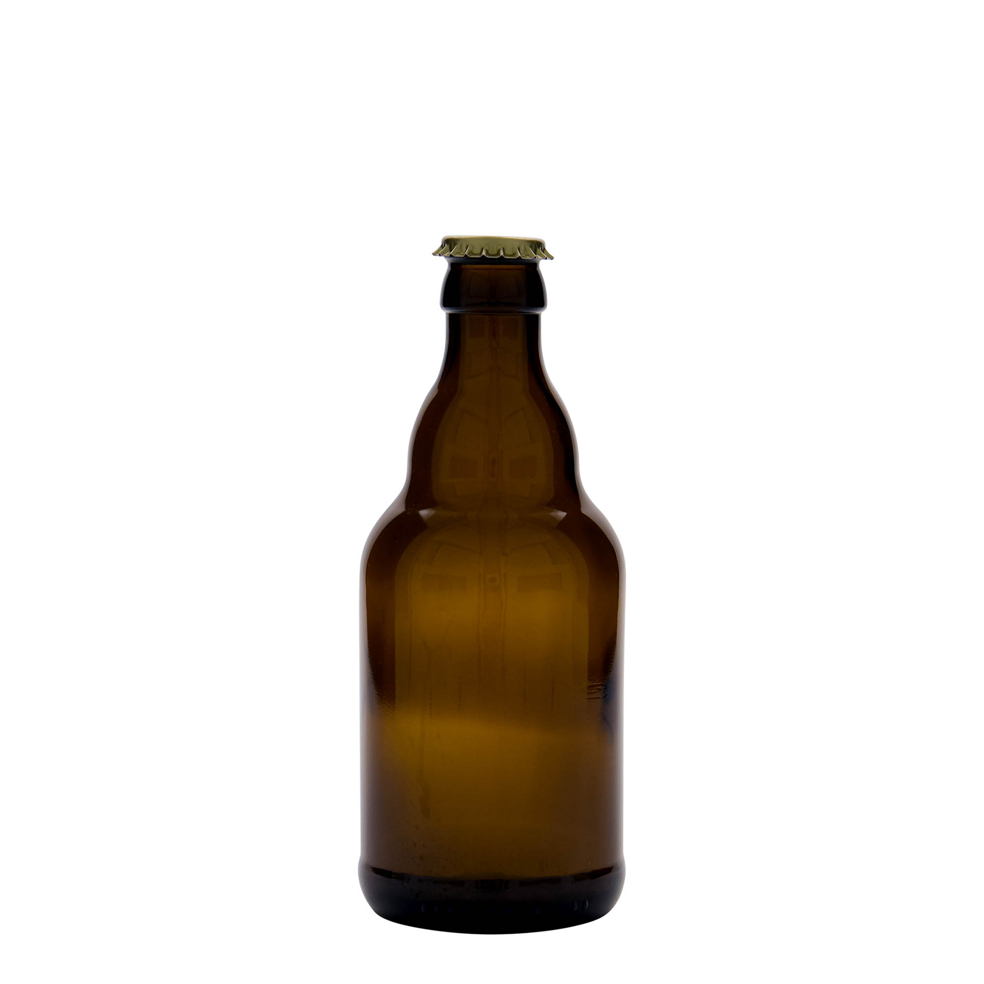 330 ml pivska boca 'Steinie', staklo, smeđa, grlo: krunskikapsula