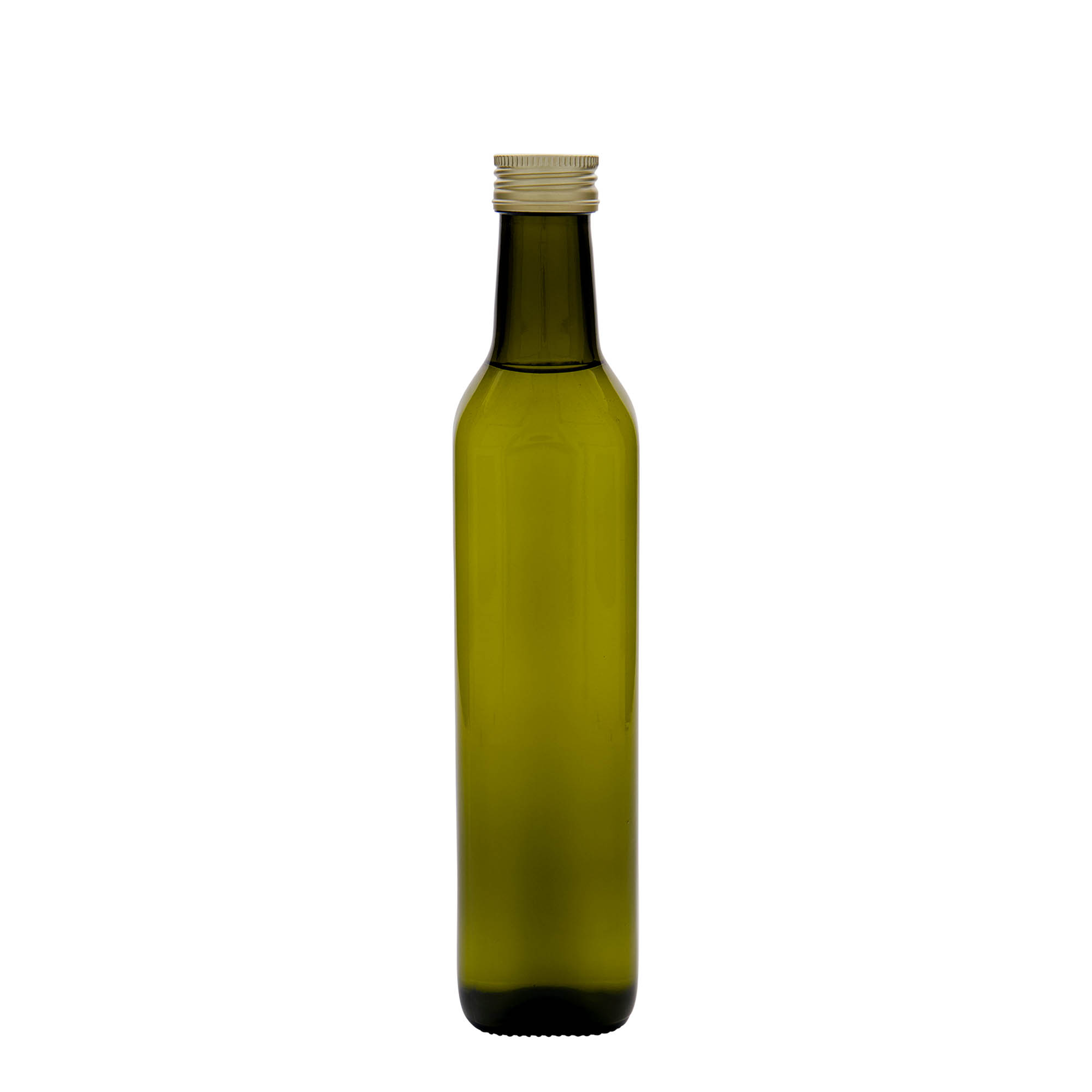500 ml staklena boca 'Marasca', četvrtasta, antikno zelena, grlo: PP 31,5