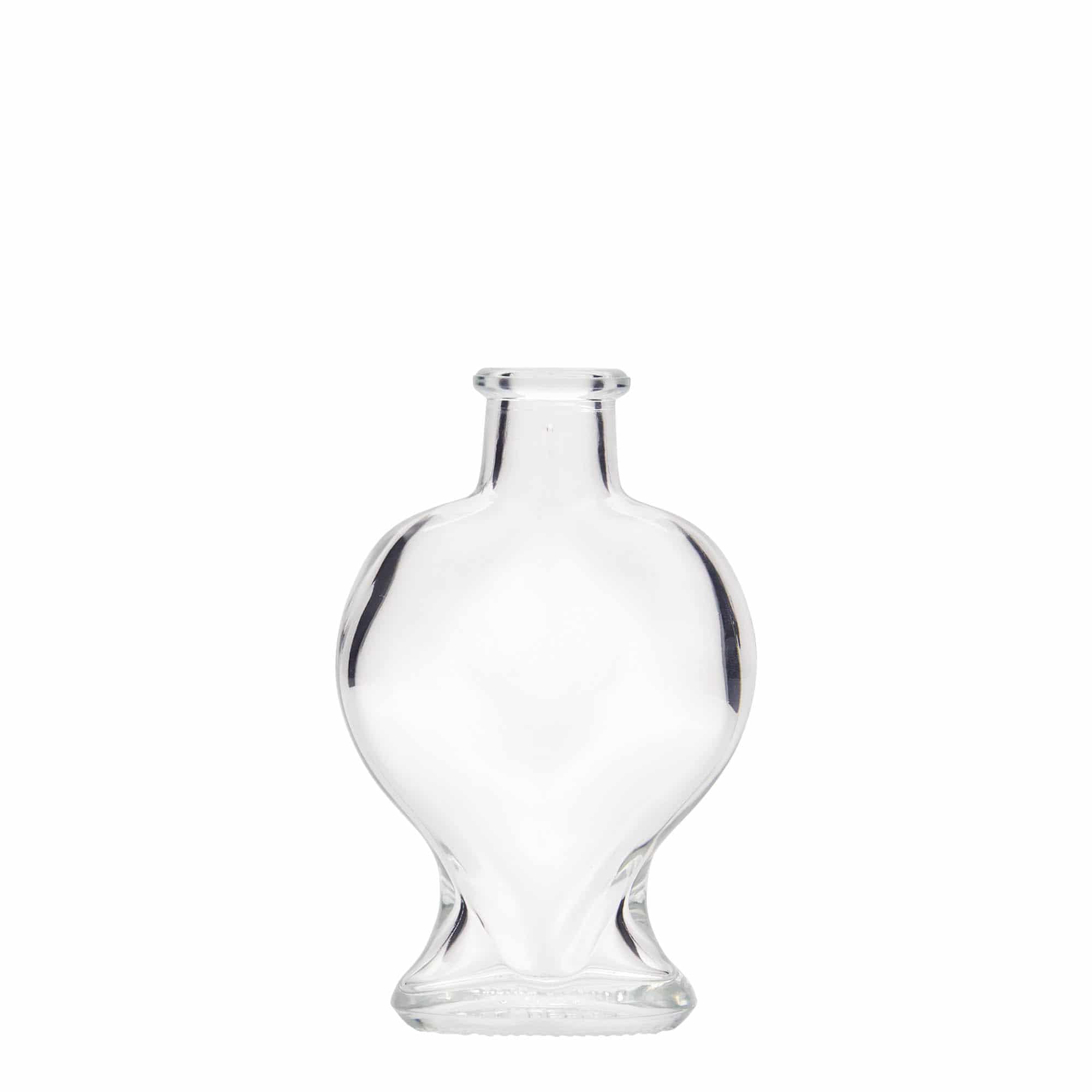 100 ml staklena boca 'Srce', otvor: pluta