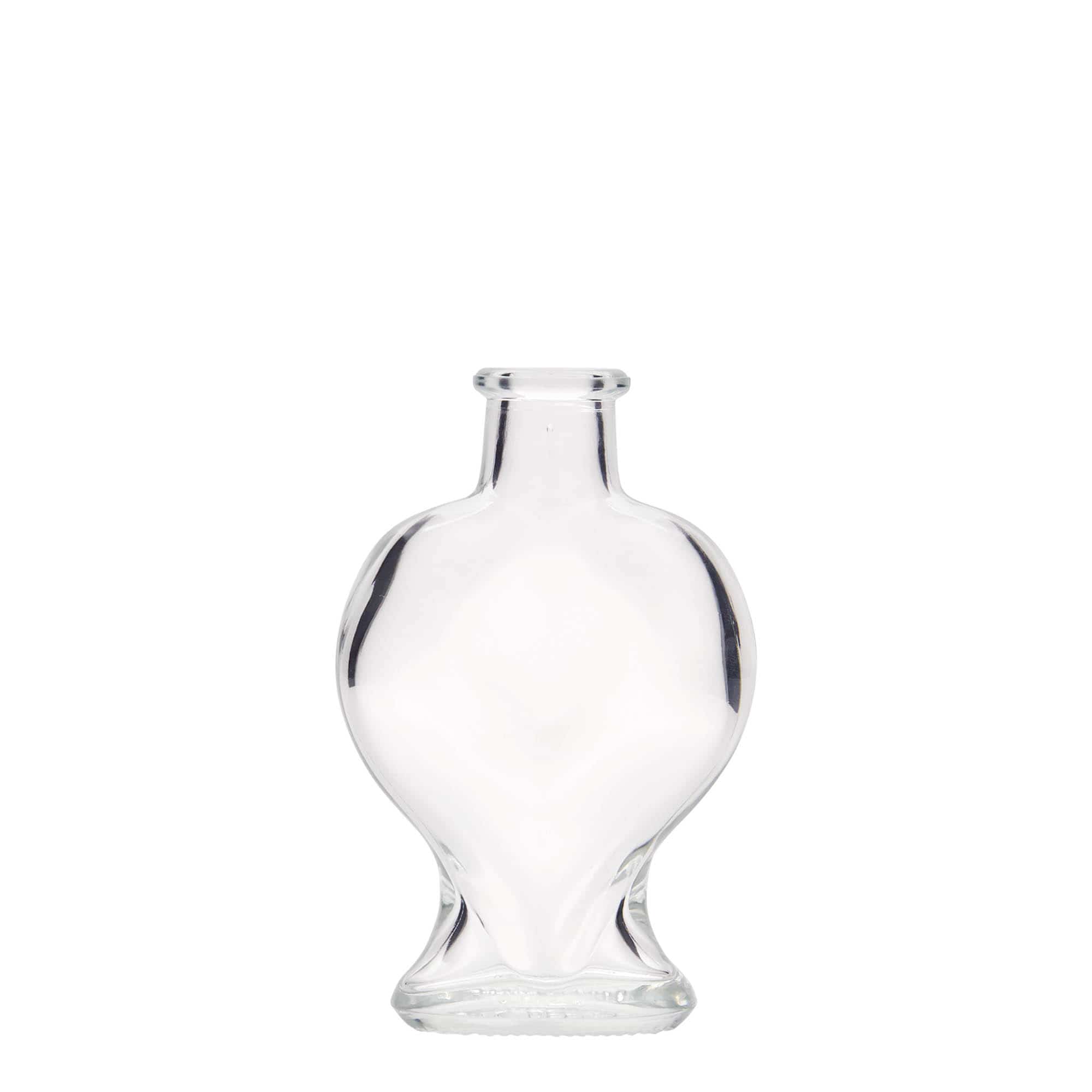 100 ml staklena boca 'Srce', otvor: pluta