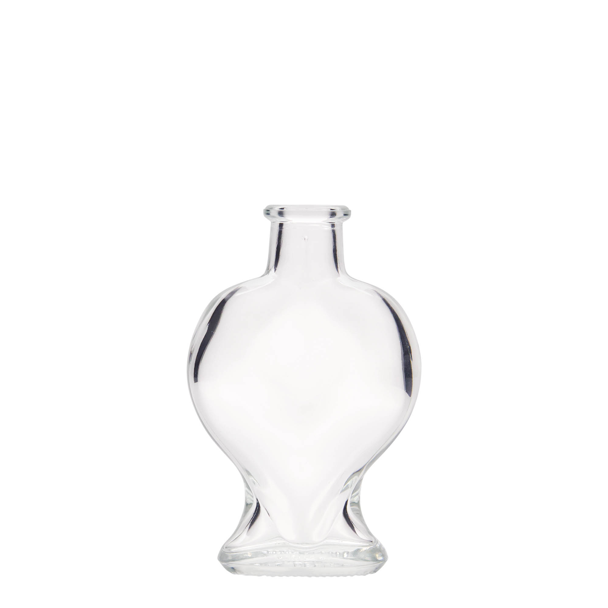 100 ml staklena boca 'Srce', otvor: pluta