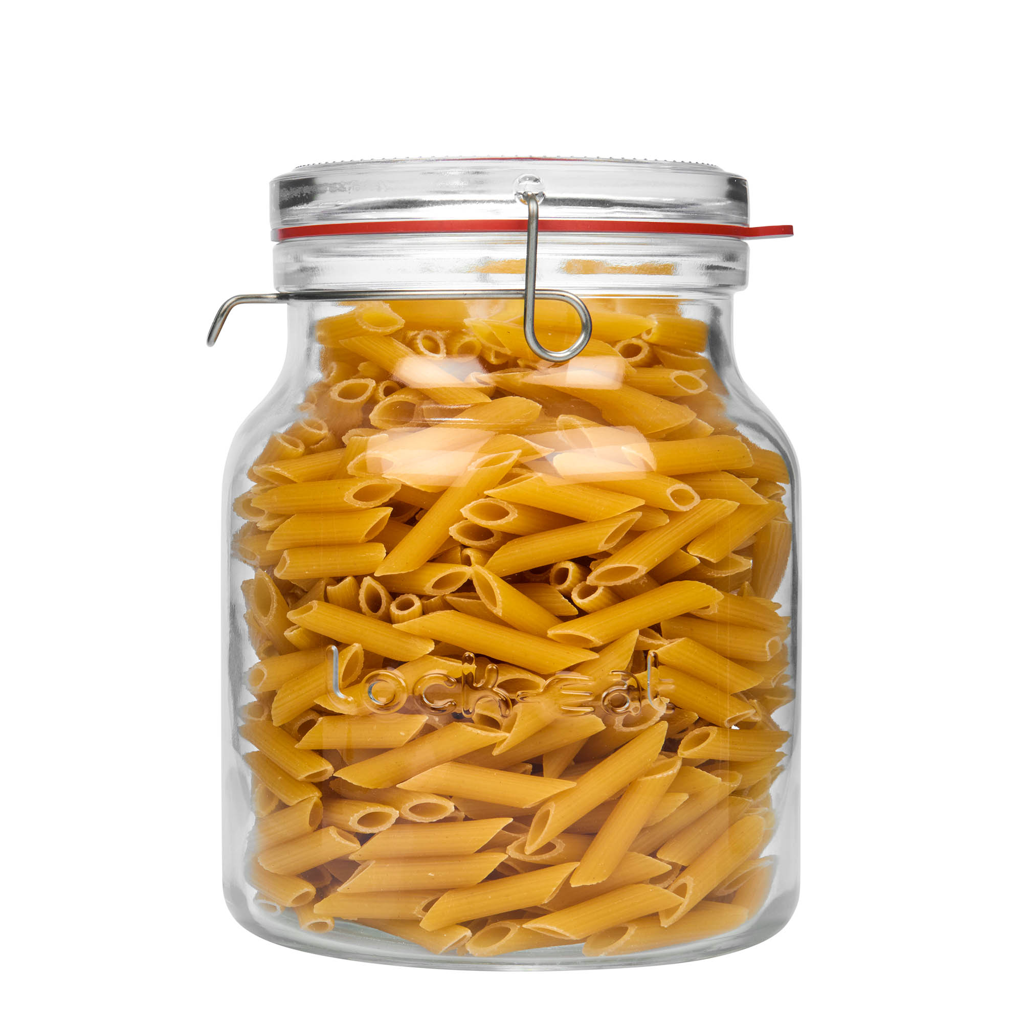 2.000 ml staklena tegla s metalnim zatvaračem 'Lock-Eat', otvor: metalni zatvarač s kopčom 2.000 ml staklena tegla s metalnim zatvaračem 'Lock-Eat', otvor: metalni zatvarač s kopčom