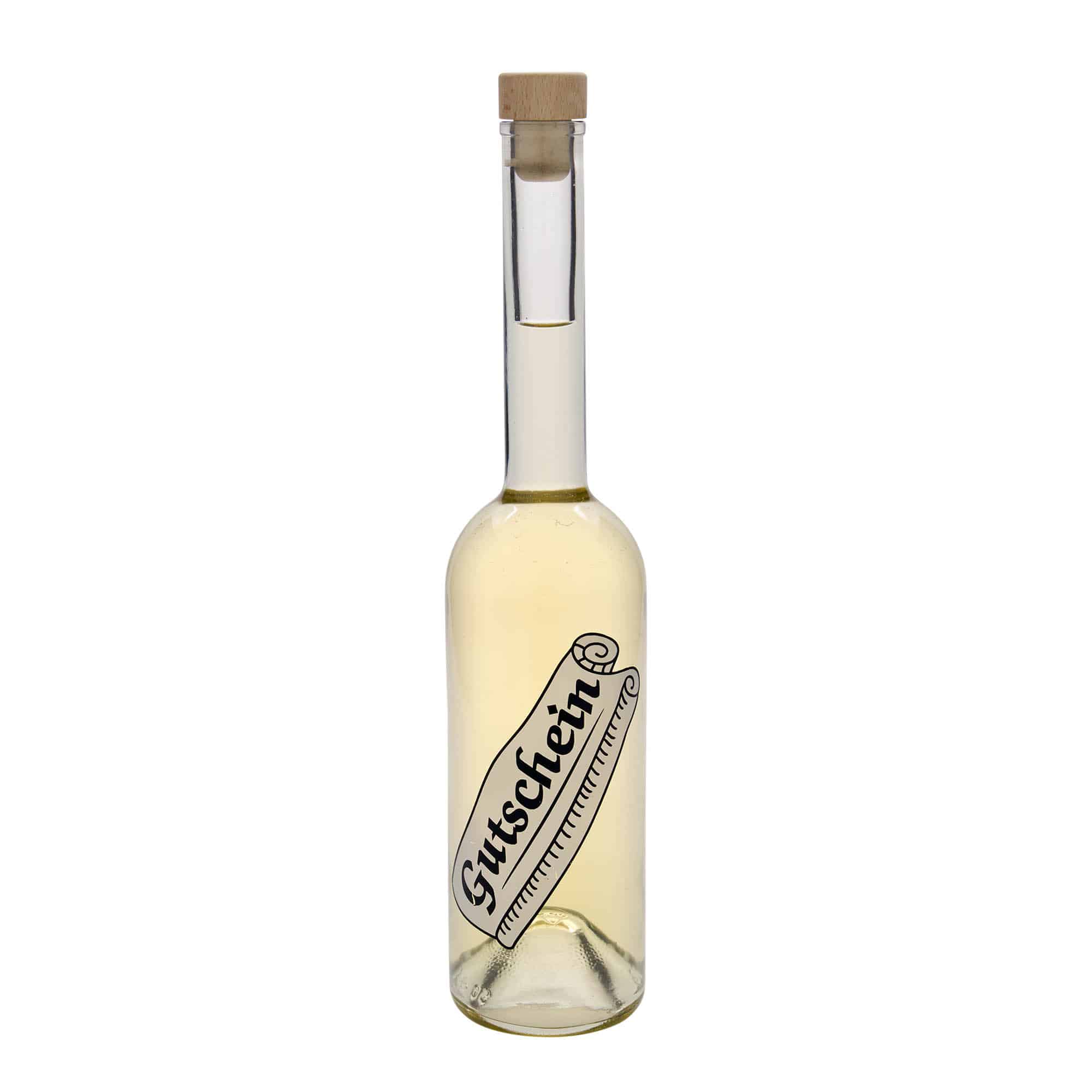 500 ml staklena boca 'Opera', motiv: kupon, grlo: pluta